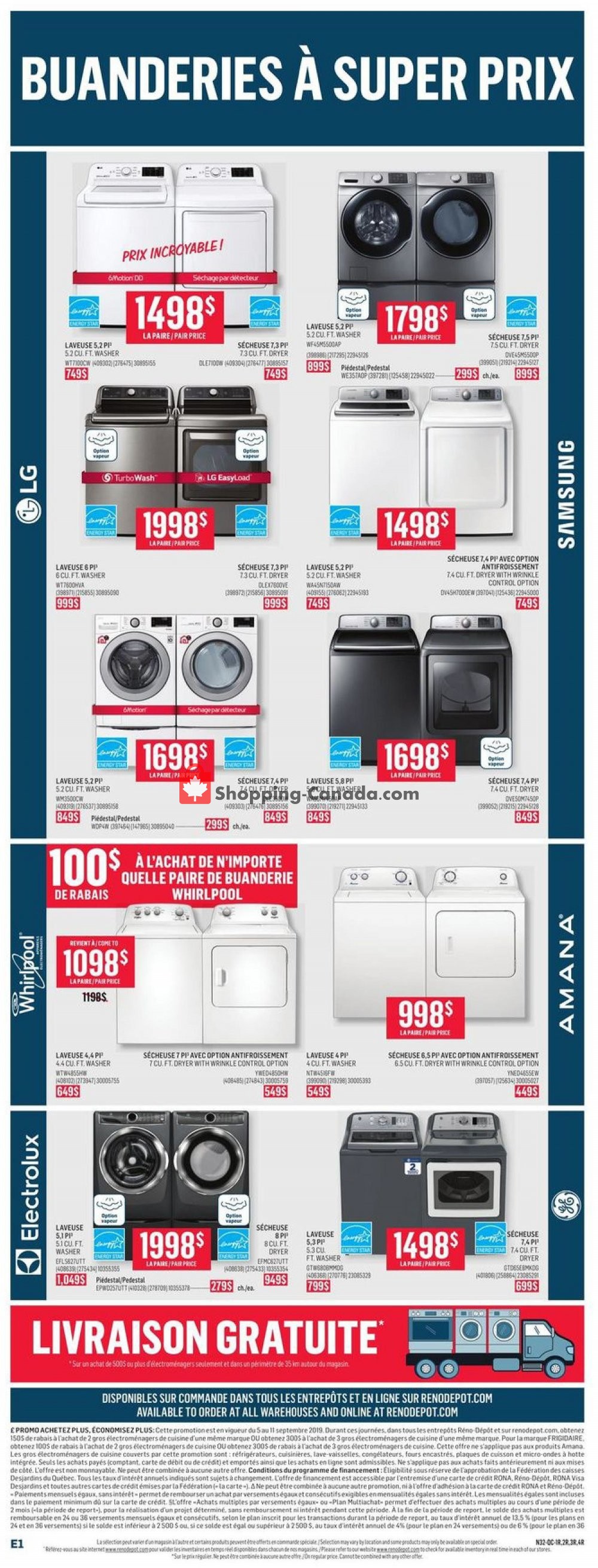 Réno Dépôt flyer from Thursday September 5, 2019 to Wednesday September 11, 2019 - page 4