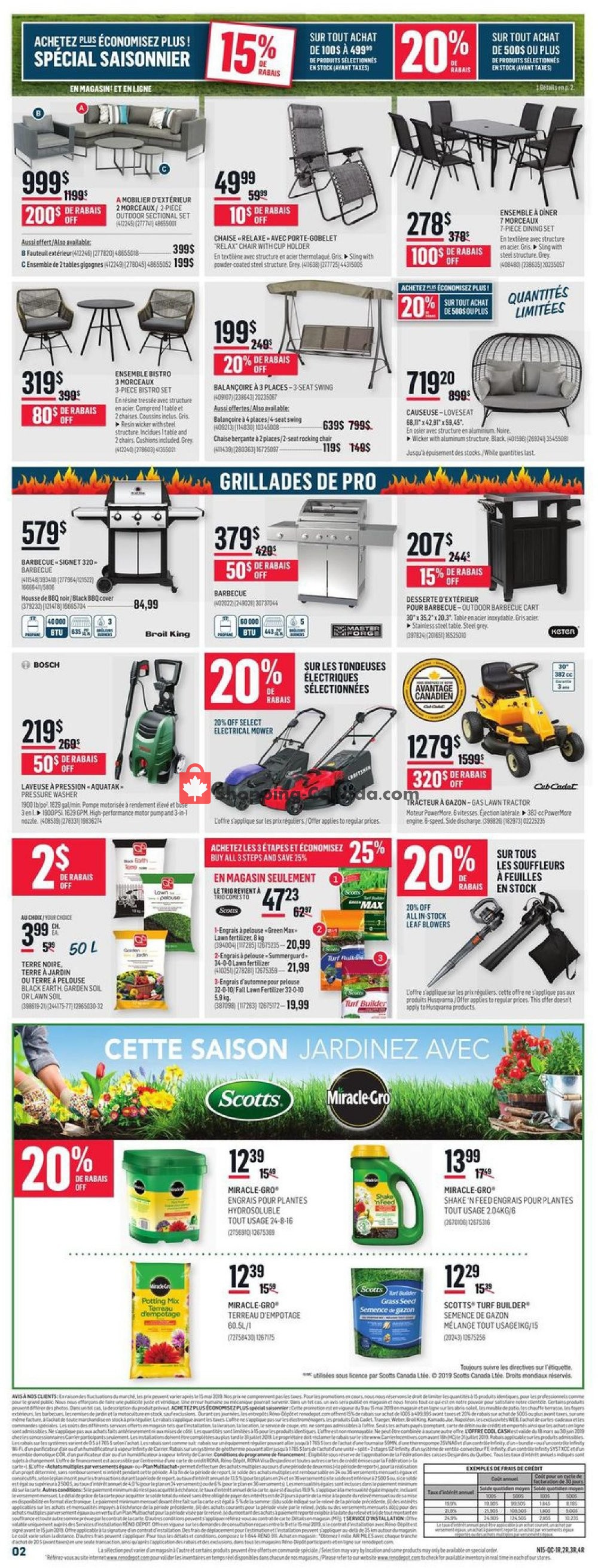 Réno Dépôt flyer from Thursday May 9, 2019 to Wednesday May 15, 2019 - page 2