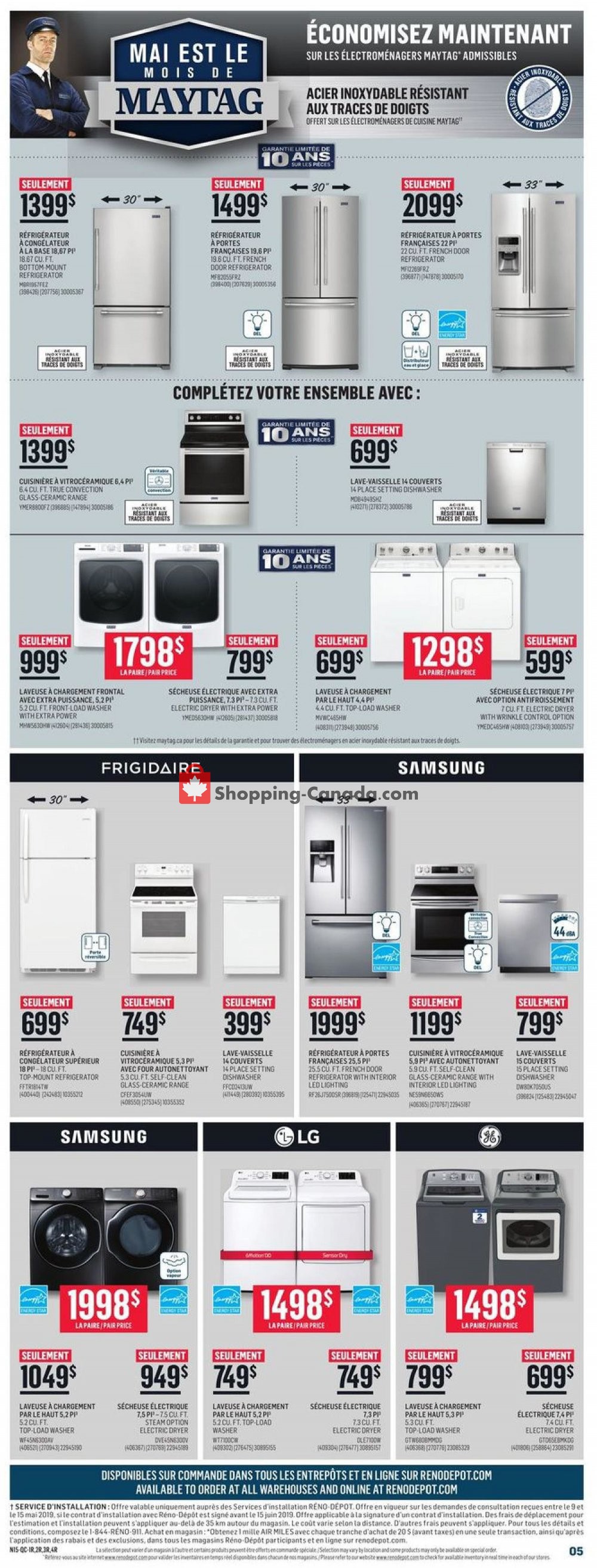 Réno Dépôt flyer from Thursday May 9, 2019 to Wednesday May 15, 2019 - page 5
