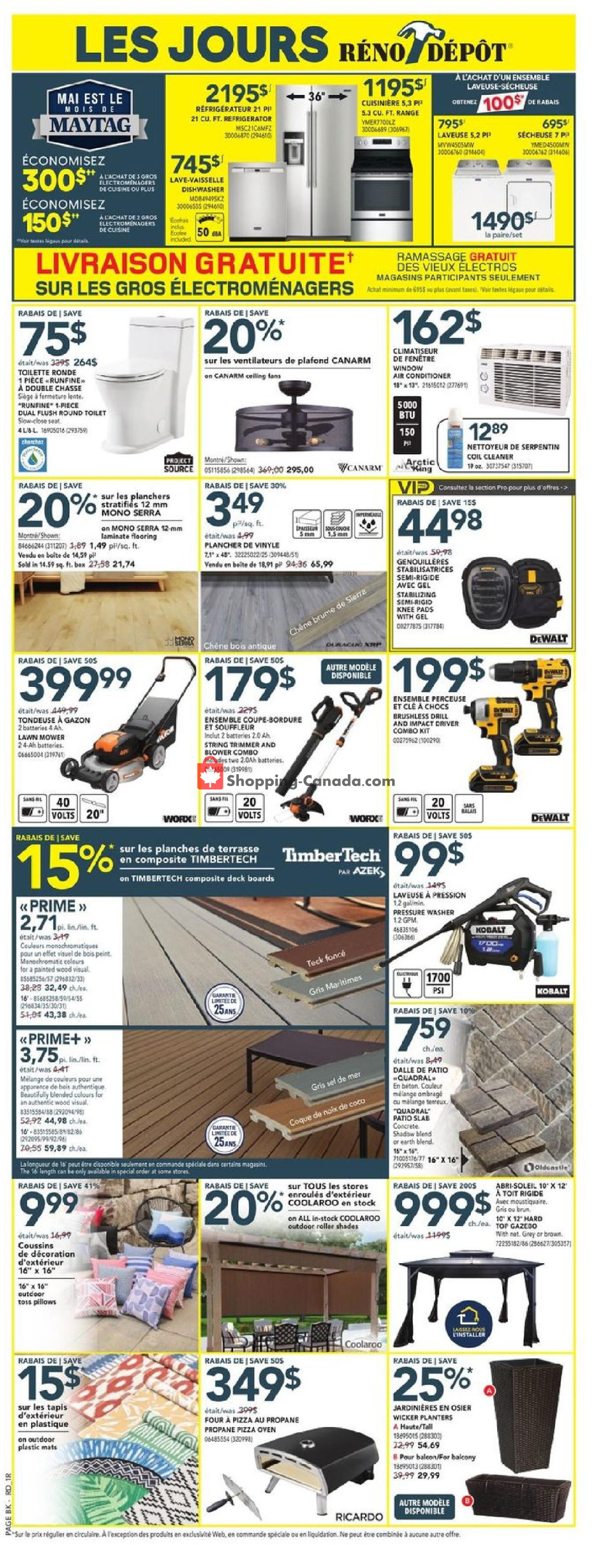 Réno Dépôt flyer from Thursday May 9, 2024 to Wednesday May 15, 2024 - page 2