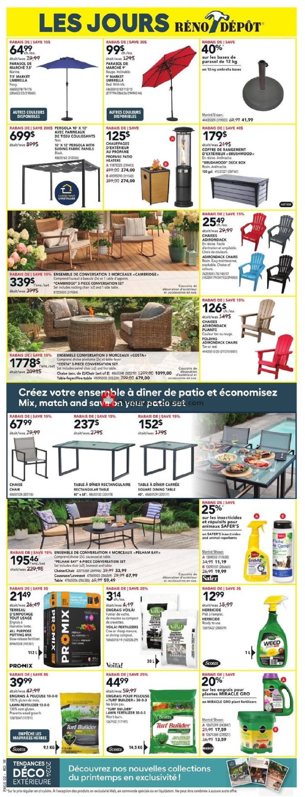 Réno Dépôt flyer from Thursday May 9, 2024 to Wednesday May 15, 2024 - page 3