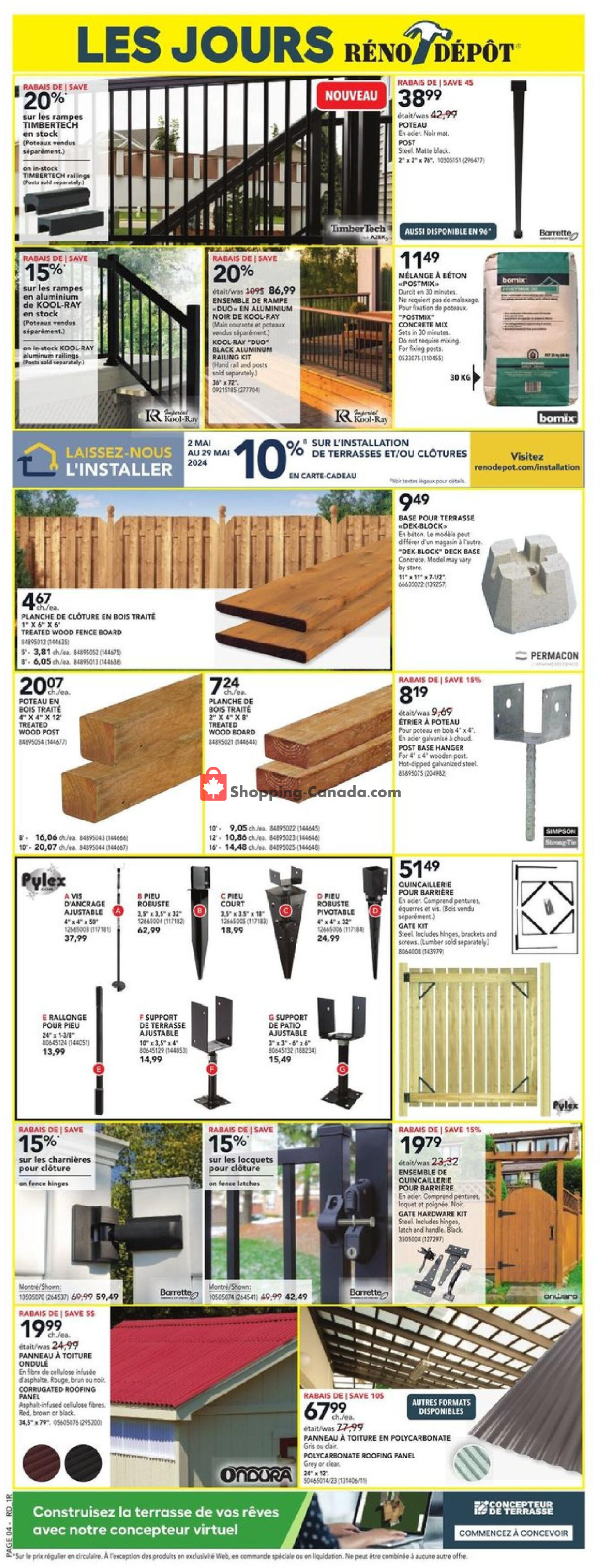 Réno Dépôt flyer from Thursday May 9, 2024 to Wednesday May 15, 2024 - page 5