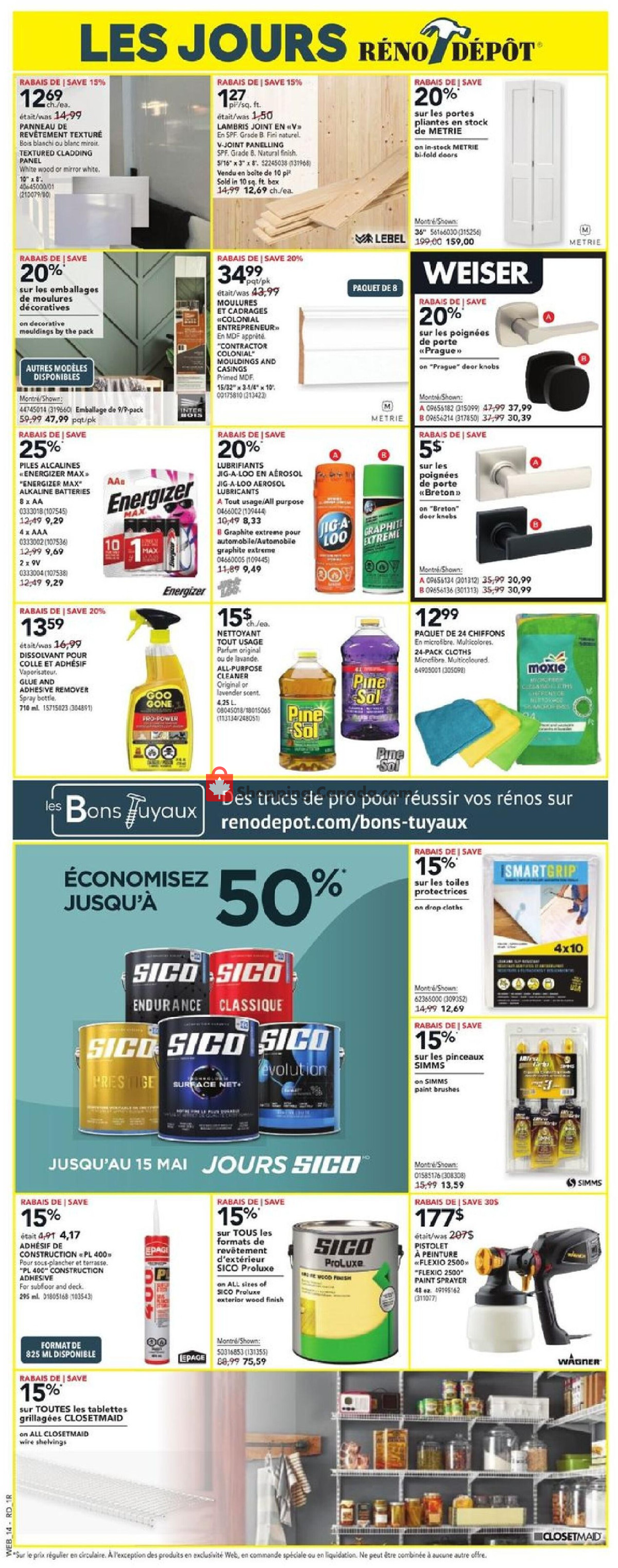 Réno Dépôt flyer from Thursday May 9, 2024 to Wednesday May 15, 2024 - page 9