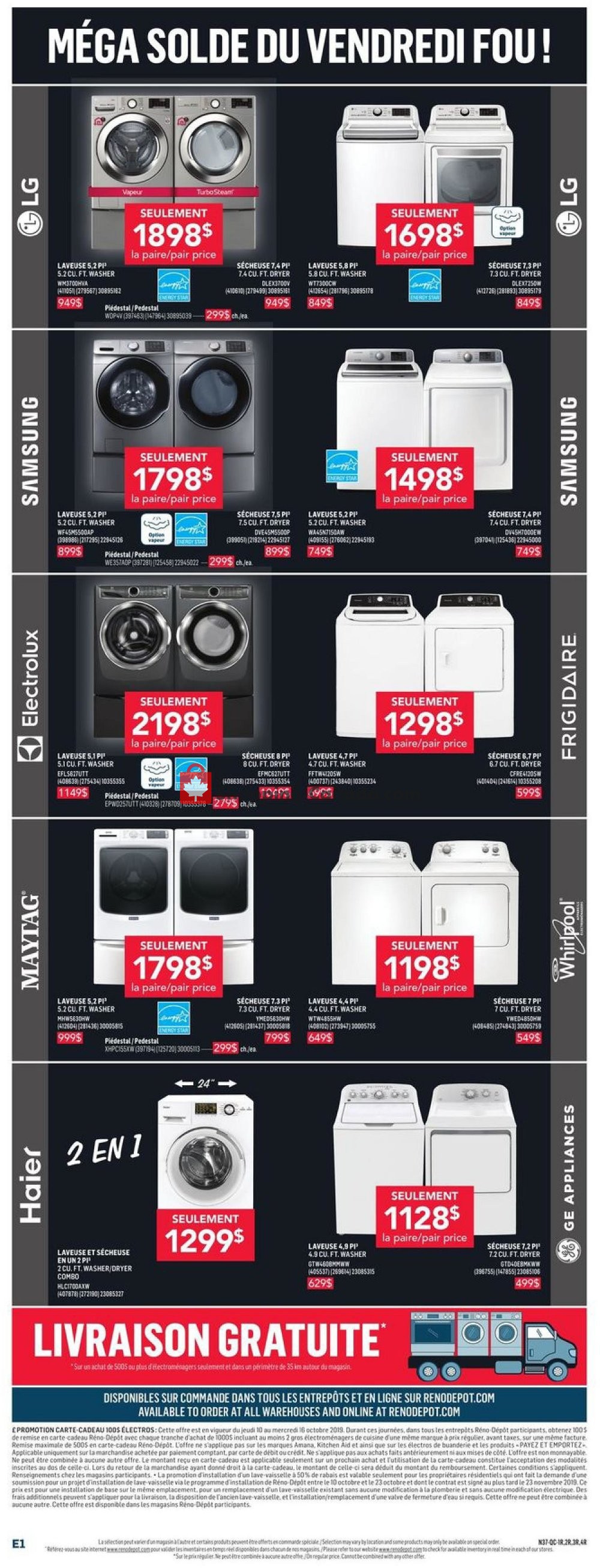 Réno Dépôt flyer from Thursday October 10, 2019 to Wednesday October 16, 2019 - page 4
