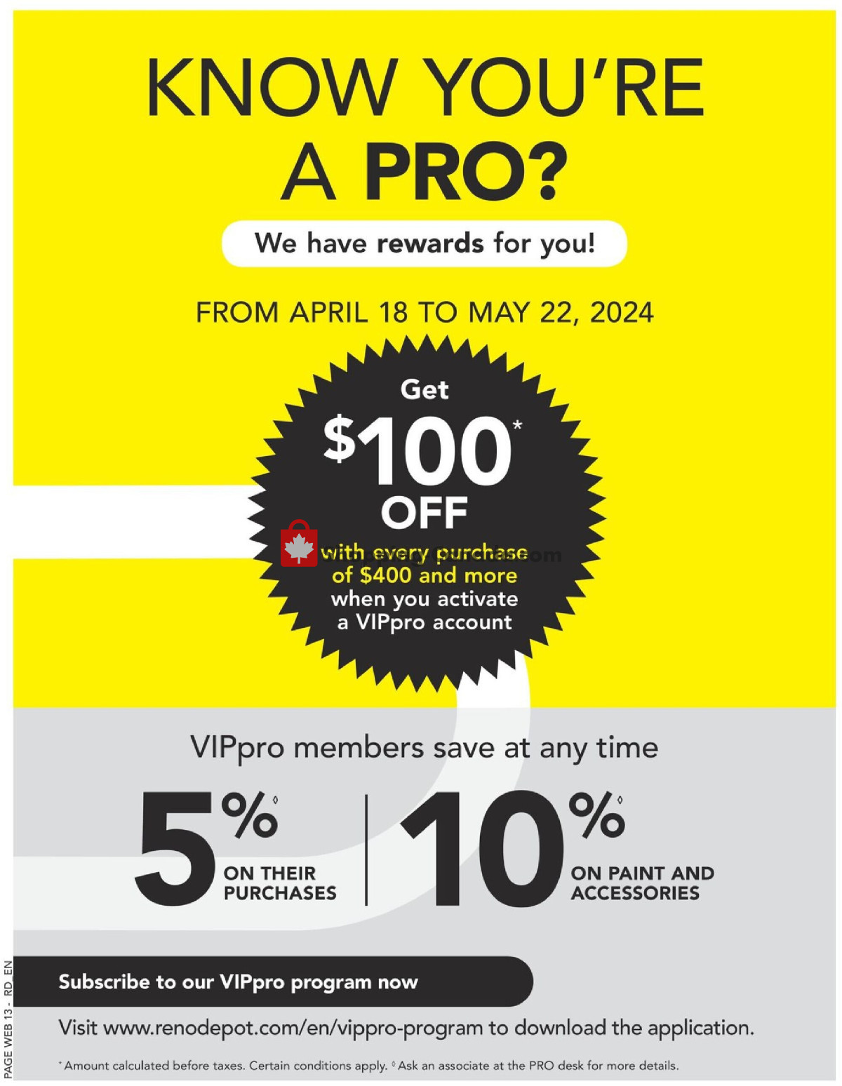 Réno Dépôt flyer from Thursday April 25, 2024 to Wednesday May 1, 2024 - page 16
