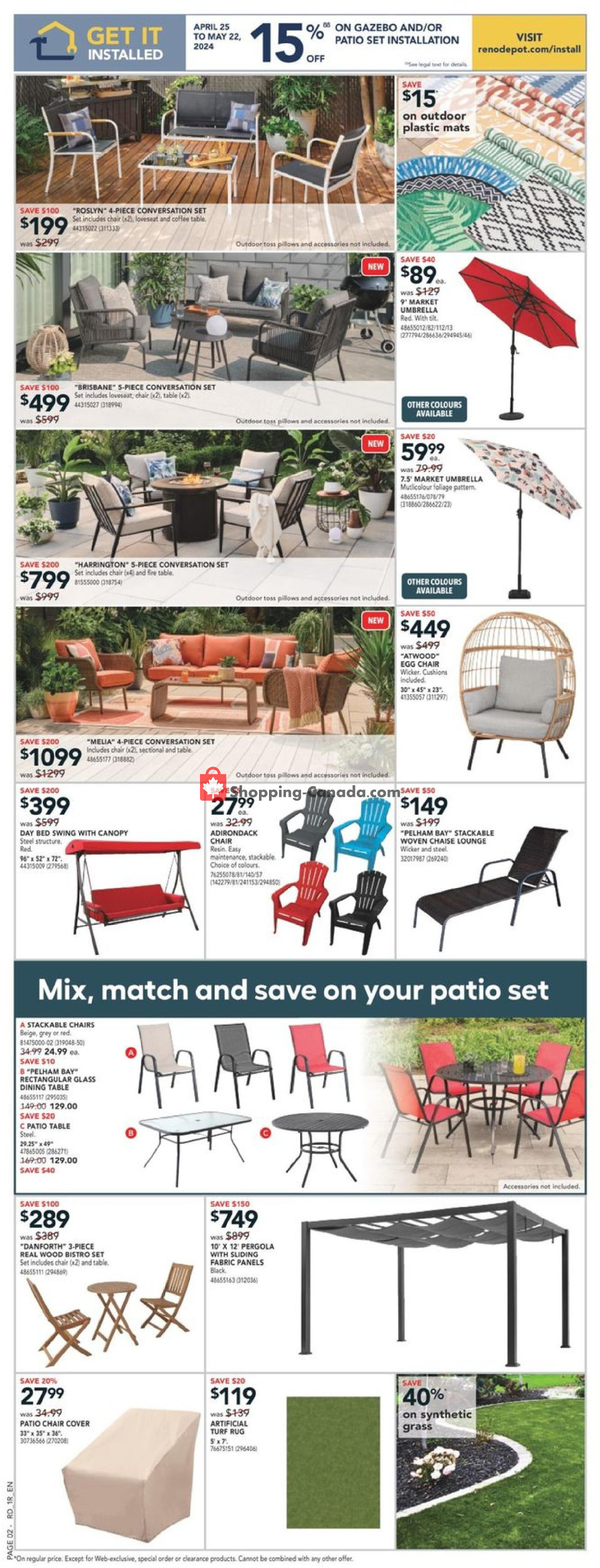 Réno Dépôt flyer from Thursday April 25, 2024 to Wednesday May 1, 2024 - page 5