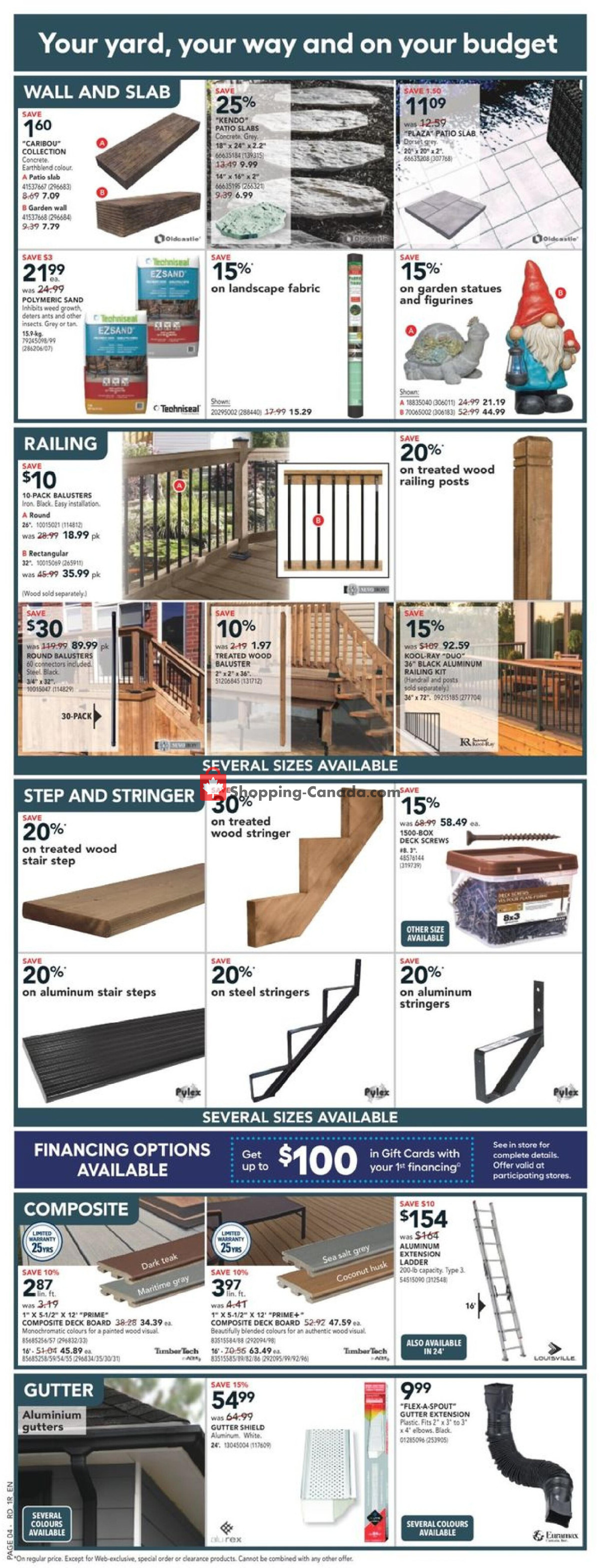 Réno Dépôt flyer from Thursday April 25, 2024 to Wednesday May 1, 2024 - page 7