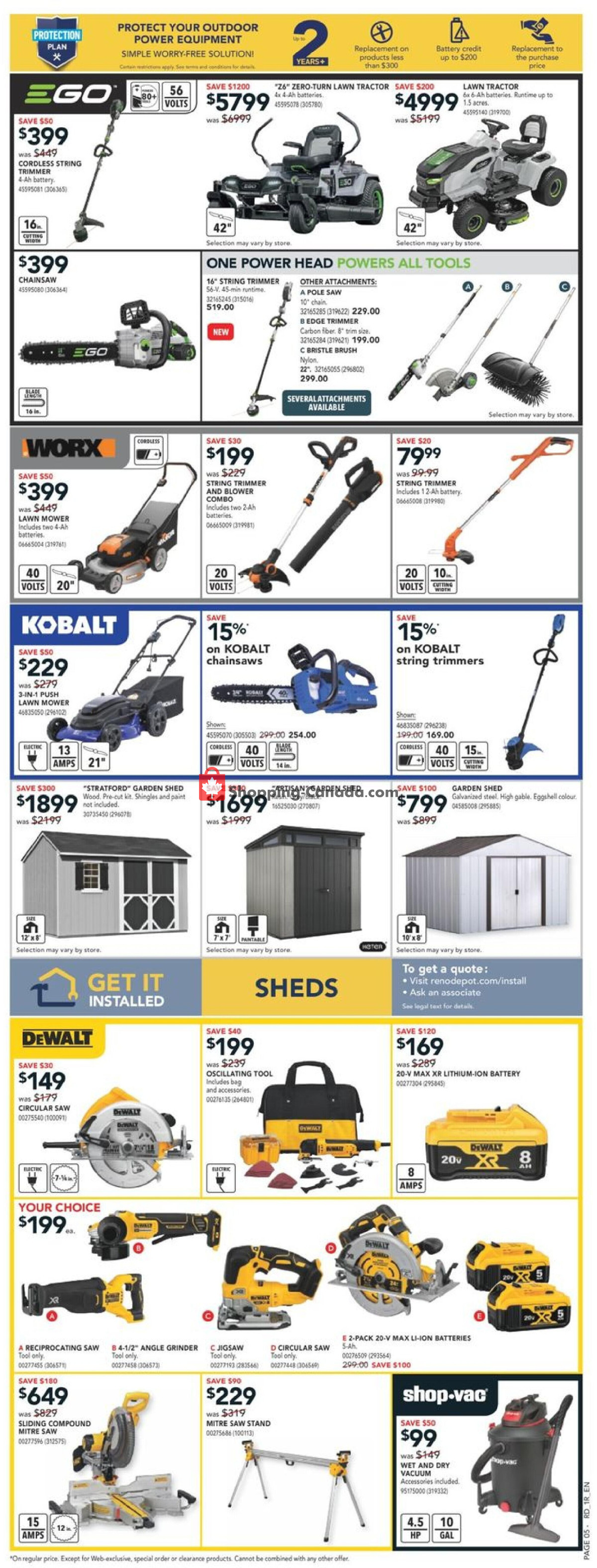 Réno Dépôt flyer from Thursday April 25, 2024 to Wednesday May 1, 2024 - page 8