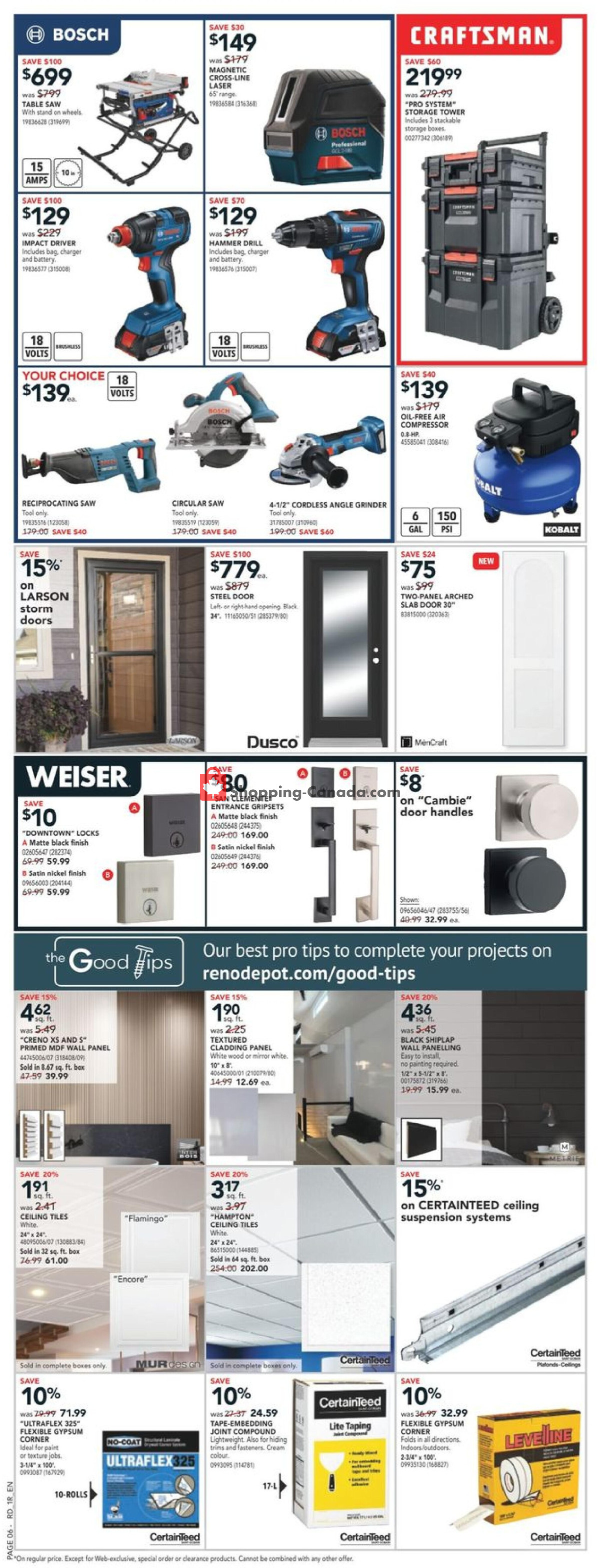 Réno Dépôt flyer from Thursday April 25, 2024 to Wednesday May 1, 2024 - page 9