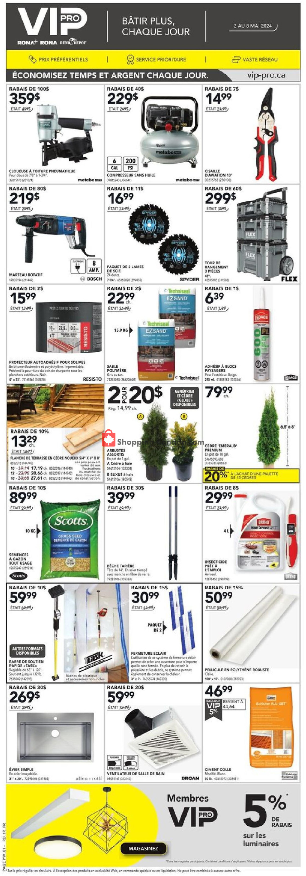 Réno Dépôt flyer from Thursday May 2, 2024 to Wednesday May 8, 2024 - page 15