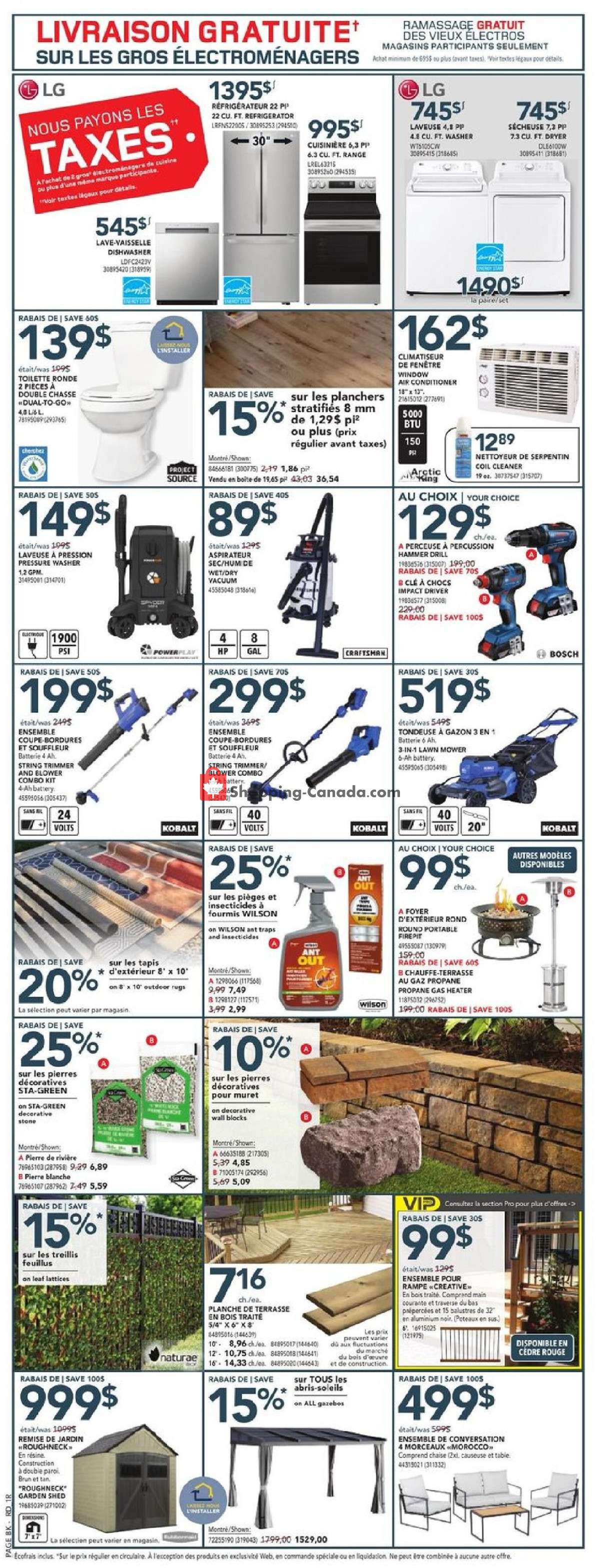 Réno Dépôt flyer from Thursday May 2, 2024 to Wednesday May 8, 2024 - page 4