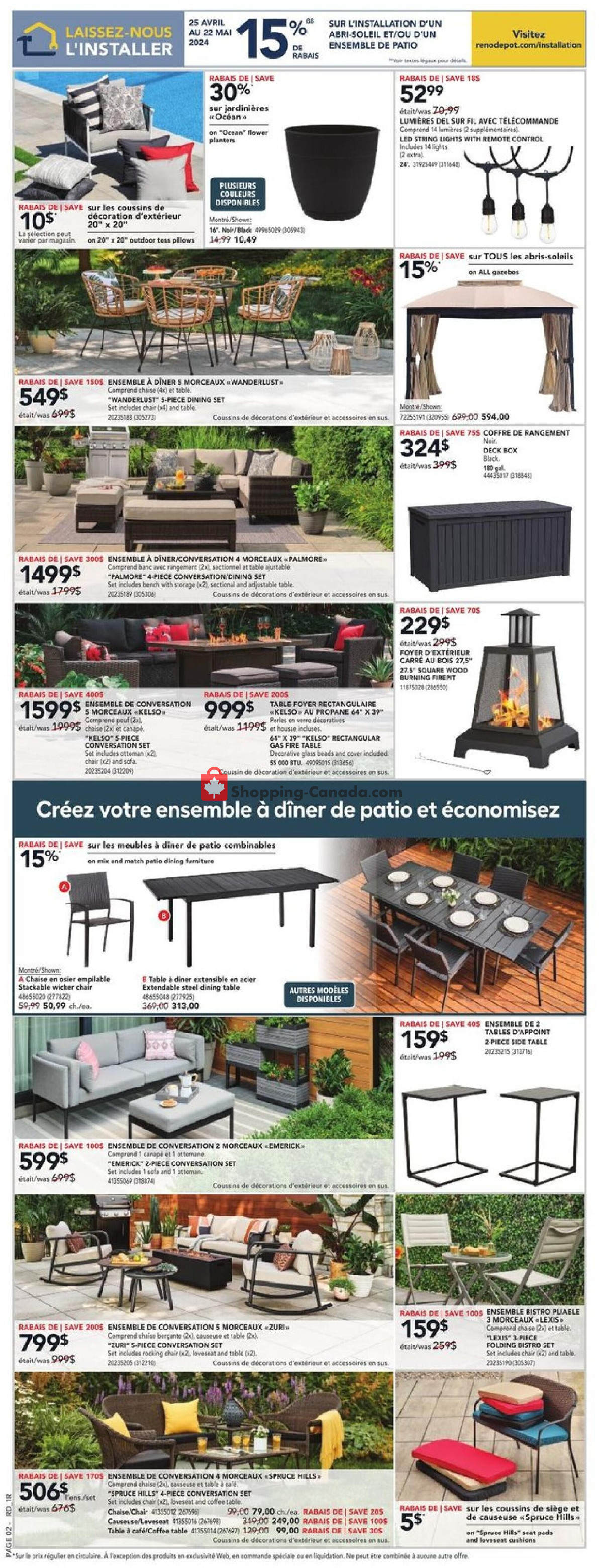 Réno Dépôt flyer from Thursday May 2, 2024 to Wednesday May 8, 2024 - page 5