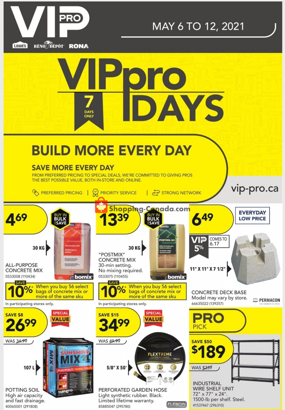 Réno Dépôt flyer from Thursday May 6, 2021 to Wednesday May 12, 2021 - page 1