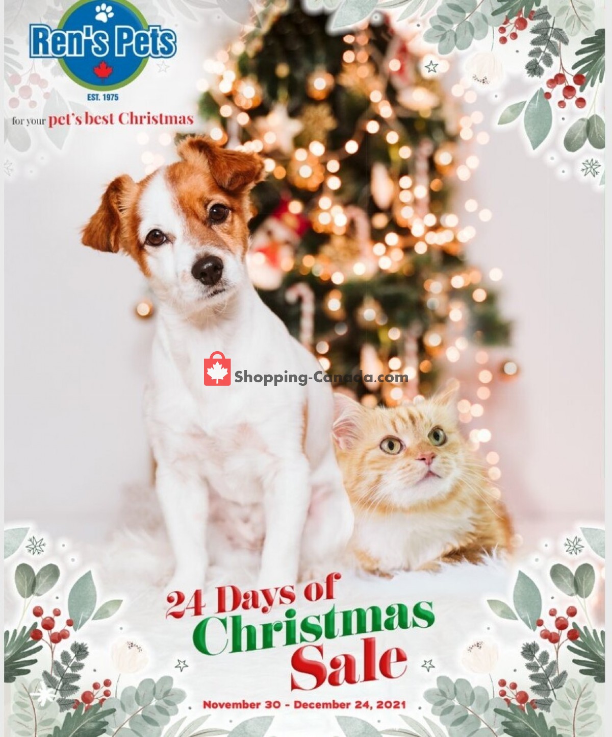 New Puppy For Christmas 2022 December Ren's Pets Depot Canada, Flyer - (24 Days Of Christmas Sale): November 30 -  December 24, 2021 | Shopping Canada