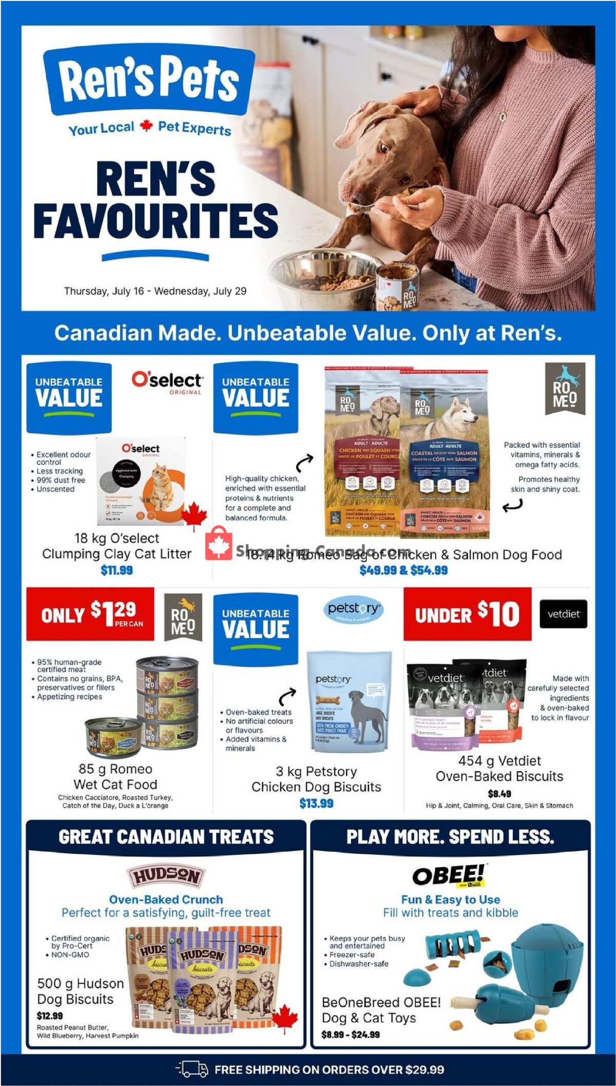 Ren's Pets Depot flyer from Thursday July 16, 2026 to Wednesday July 29, 2026 - page 1
