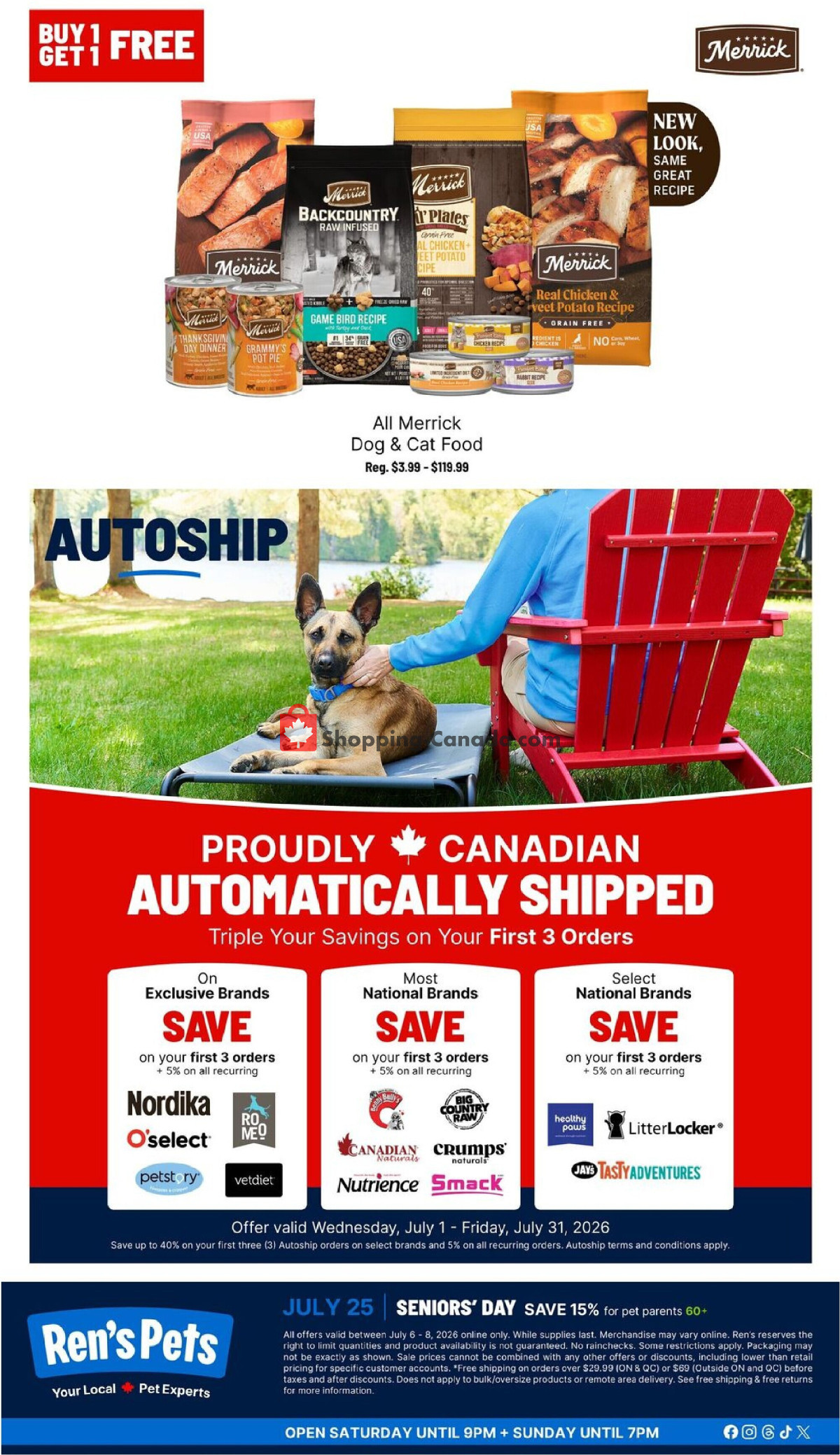 Ren's Pets Depot flyer from Monday July 6, 2026 to Wednesday July 8, 2026 - page 3