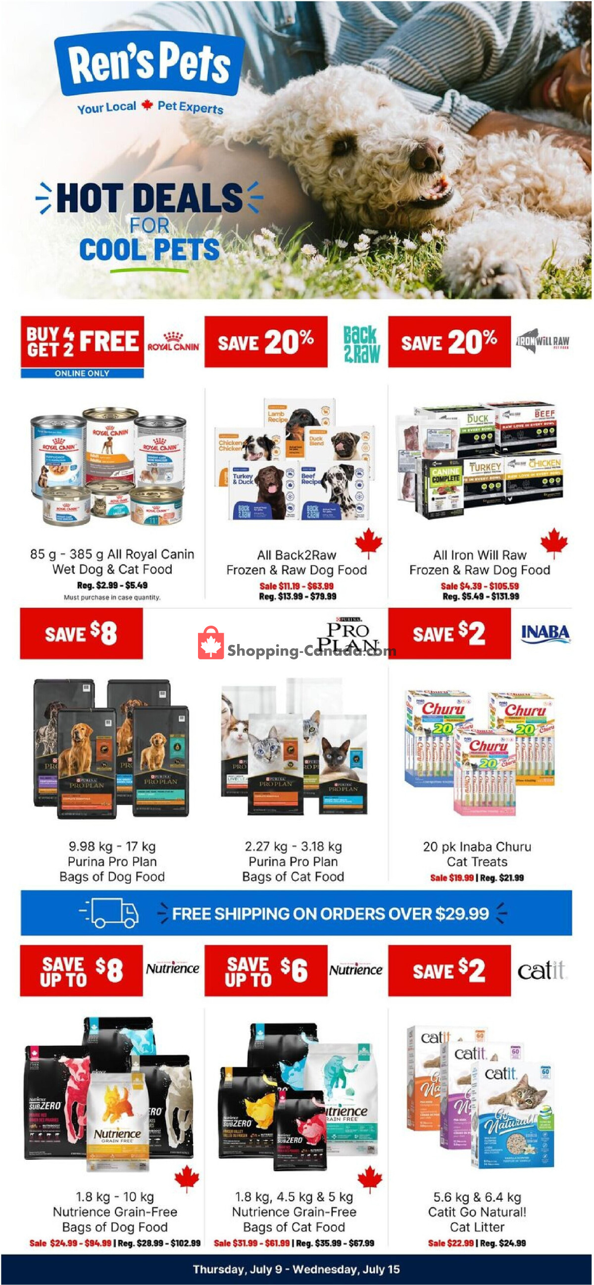 Ren's Pets Depot flyer from Thursday July 9, 2026 to Wednesday July 15, 2026 - page 1