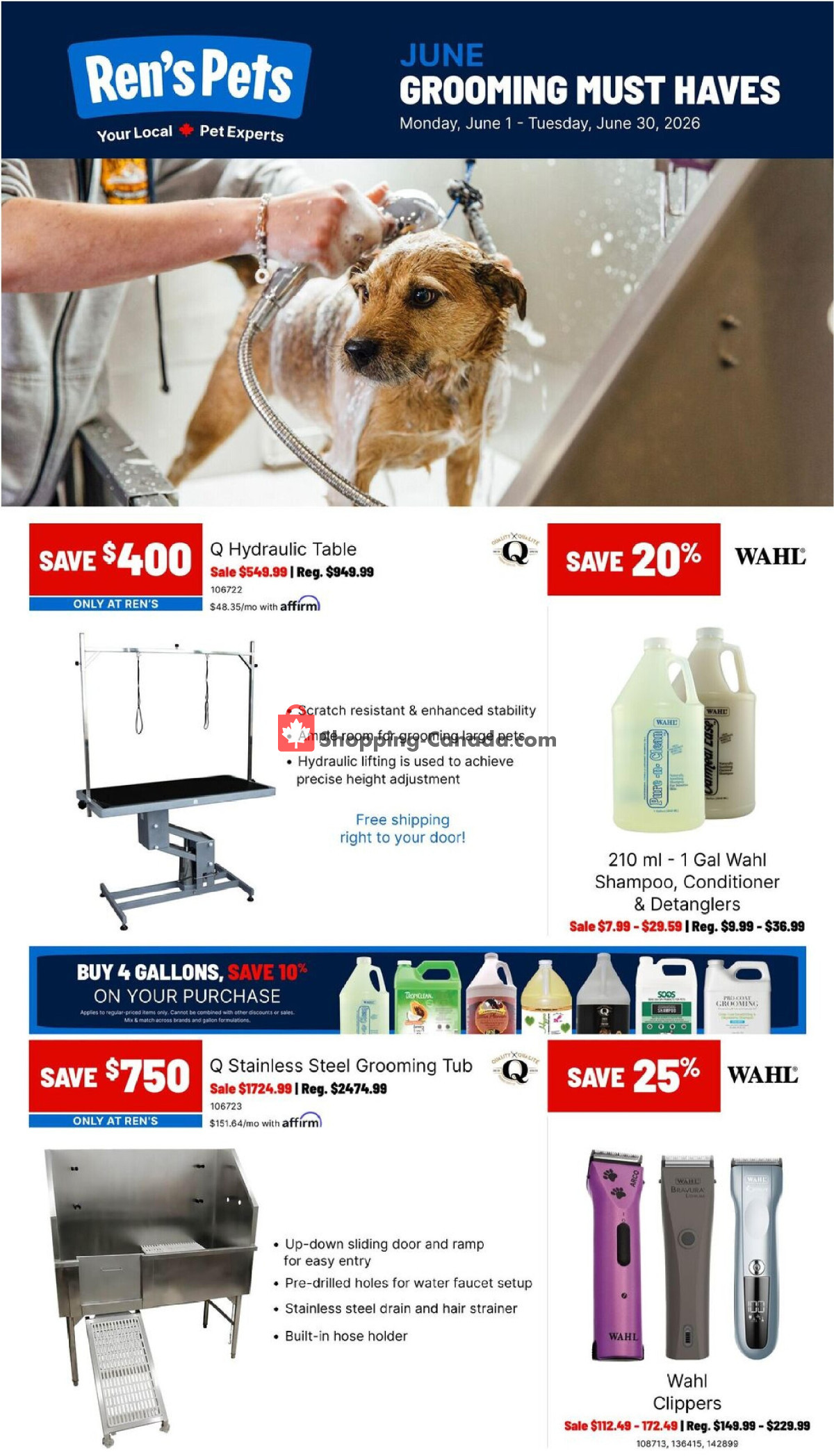 Ren's Pets Depot flyer from Monday June 1, 2026 to Tuesday June 30, 2026 - page 1