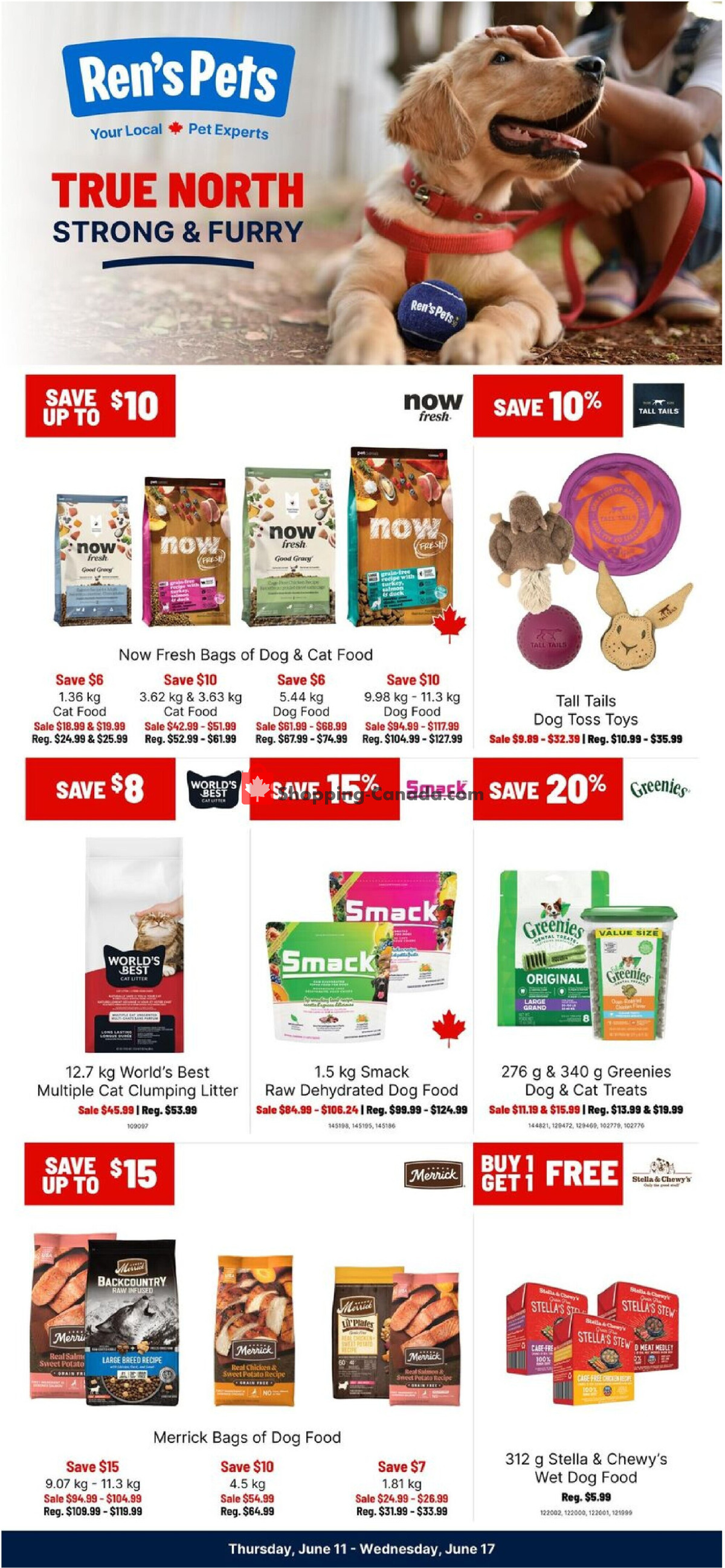Ren's Pets Depot flyer from Thursday June 11, 2026 to Wednesday June 17, 2026 - page 1