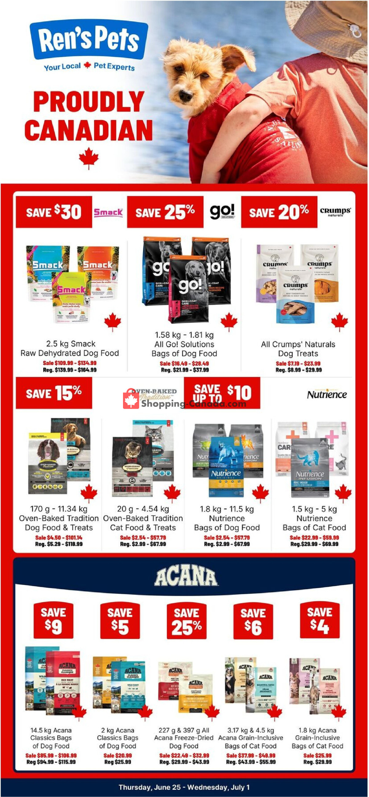 Ren's Pets Depot flyer from Thursday June 25, 2026 to Wednesday July 1, 2026 - page 1