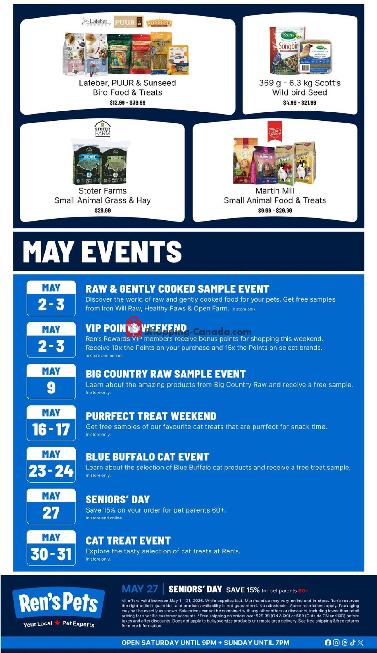 Ren's Pets Depot flyer from Friday May 1, 2026 to Sunday May 31, 2026 - page 7