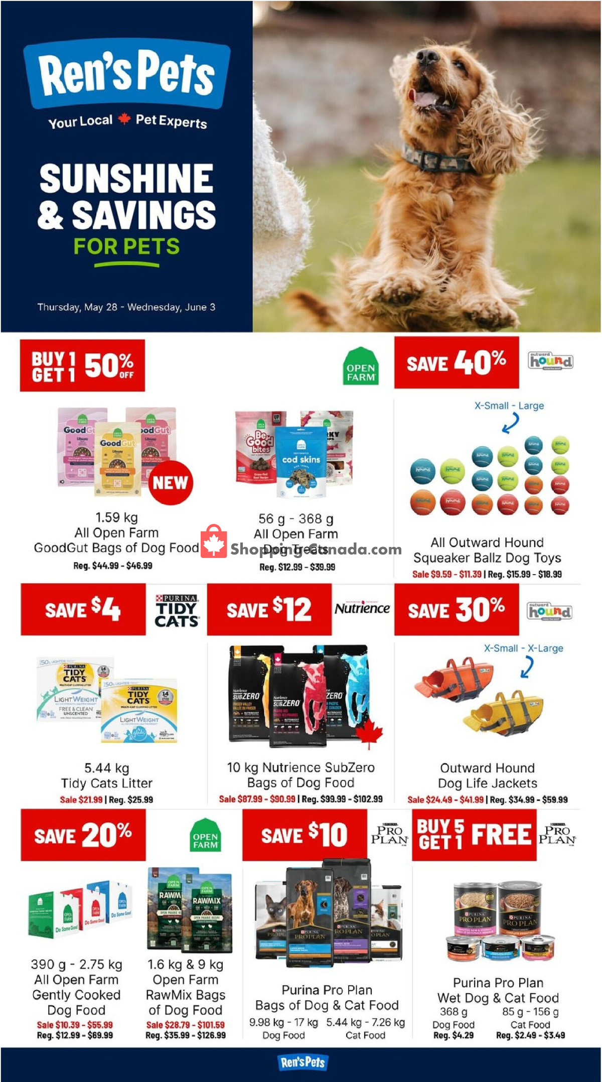 Ren's Pets Depot flyer from Thursday May 28, 2026 to Wednesday June 3, 2026 - page 1