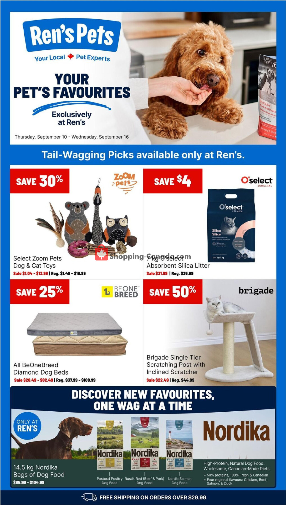 Ren's Pets Depot flyer from Thursday September 10, 2026 to Wednesday September 16, 2026 - page 1