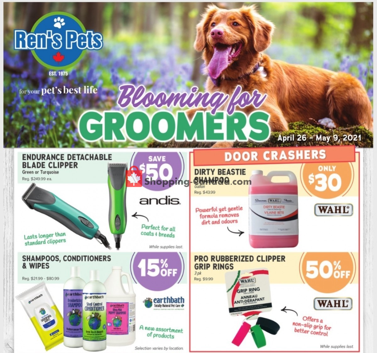 Ren's Pets Depot flyer from Monday April 26, 2021 to Sunday May 9, 2021 - page 1