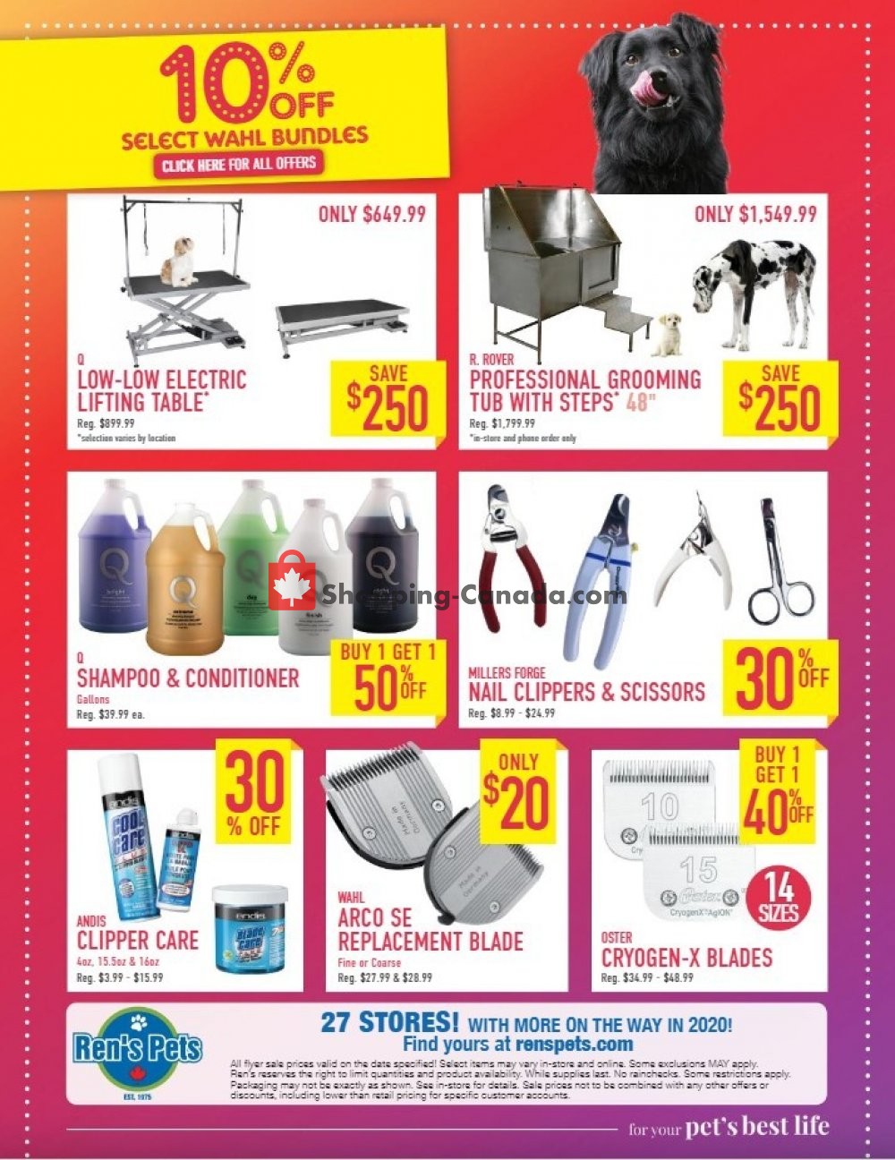 Ren's Pets Depot Canada, flyer (Boxing Week) December 26 January 1
