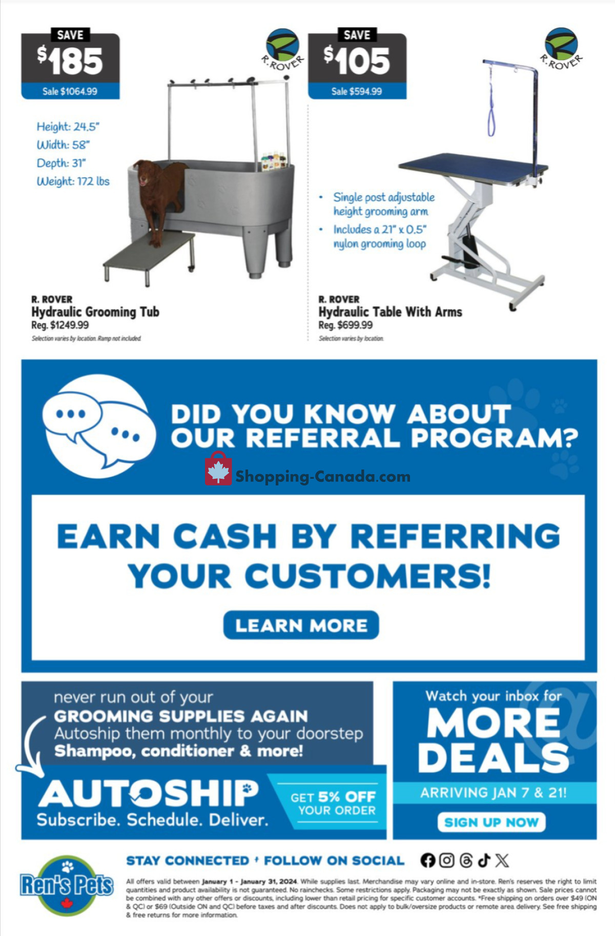 Ren's Pets Depot flyer from Monday January 1, 2024 to Wednesday January 31, 2024 - page 3