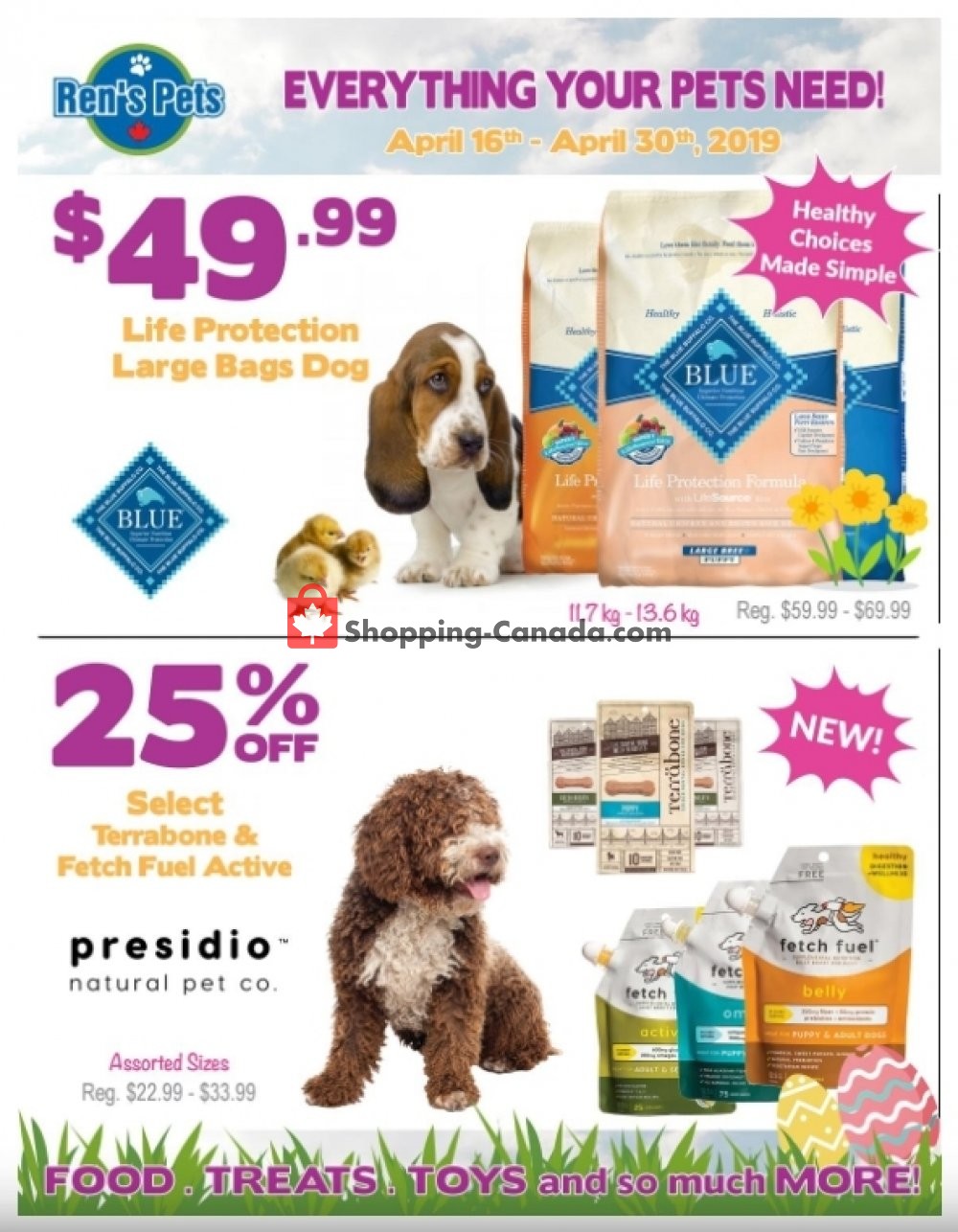 Ren's Pets Depot Canada, flyer (Everything Your Pets Need) April 16