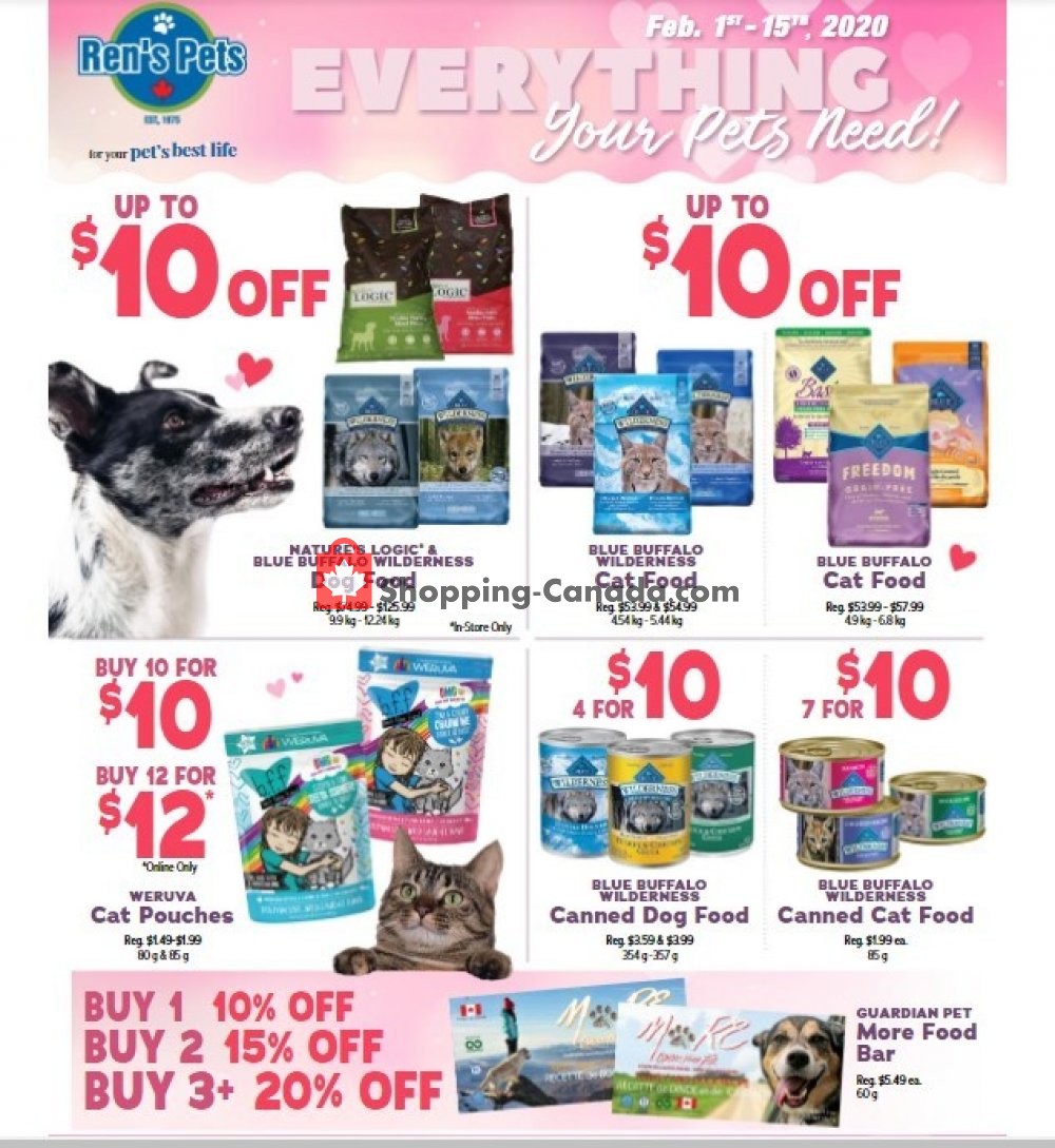 Ren's Pets Depot flyer from Saturday February 1, 2020 to Saturday February 15, 2020 - page 1