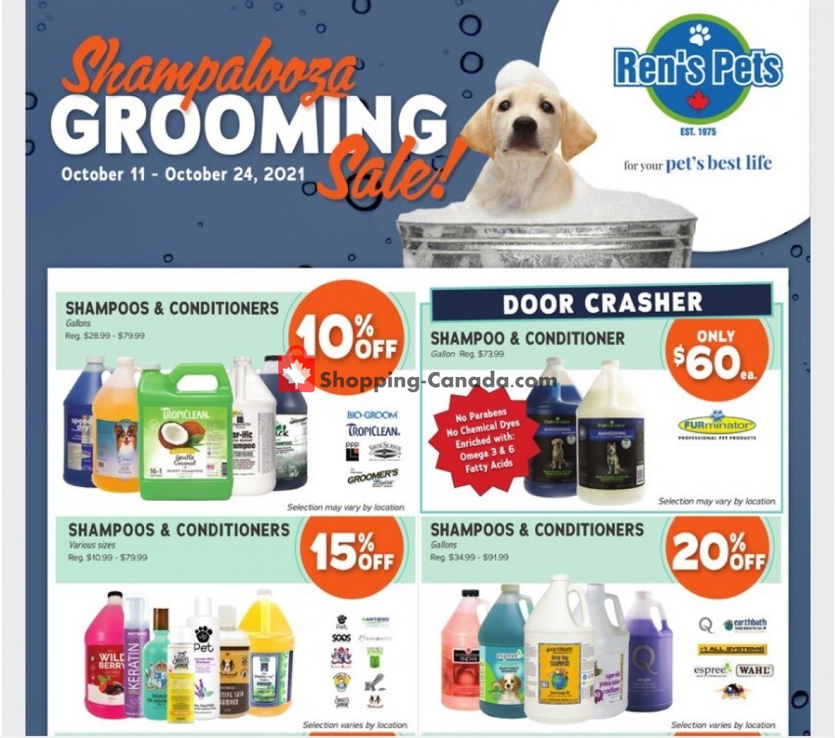 Ren's Pets Depot flyer from Monday October 11, 2021 to Sunday October 24, 2021 - page 1