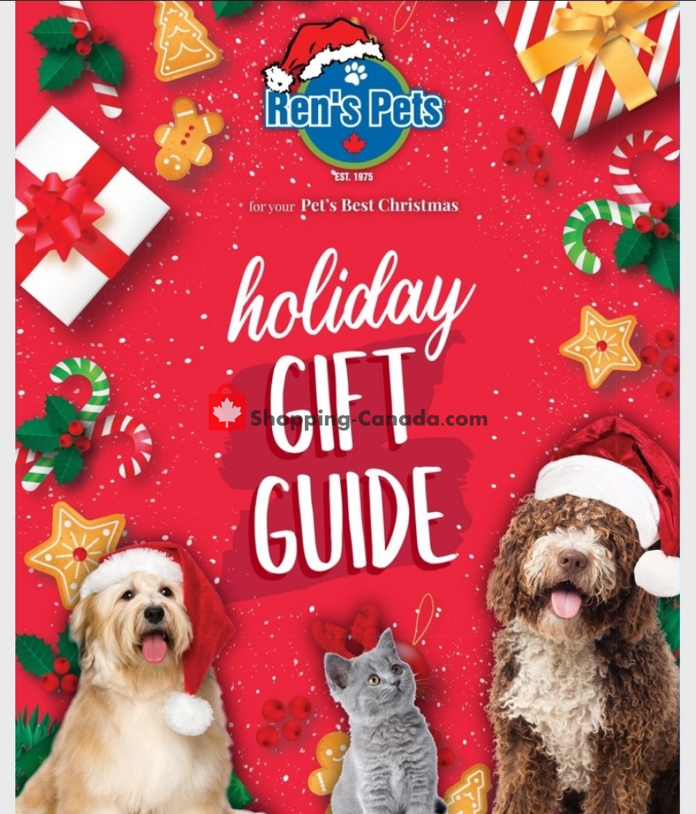 Ren's Pets Depot Canada, flyer (Holiday Gift Guide) November 24