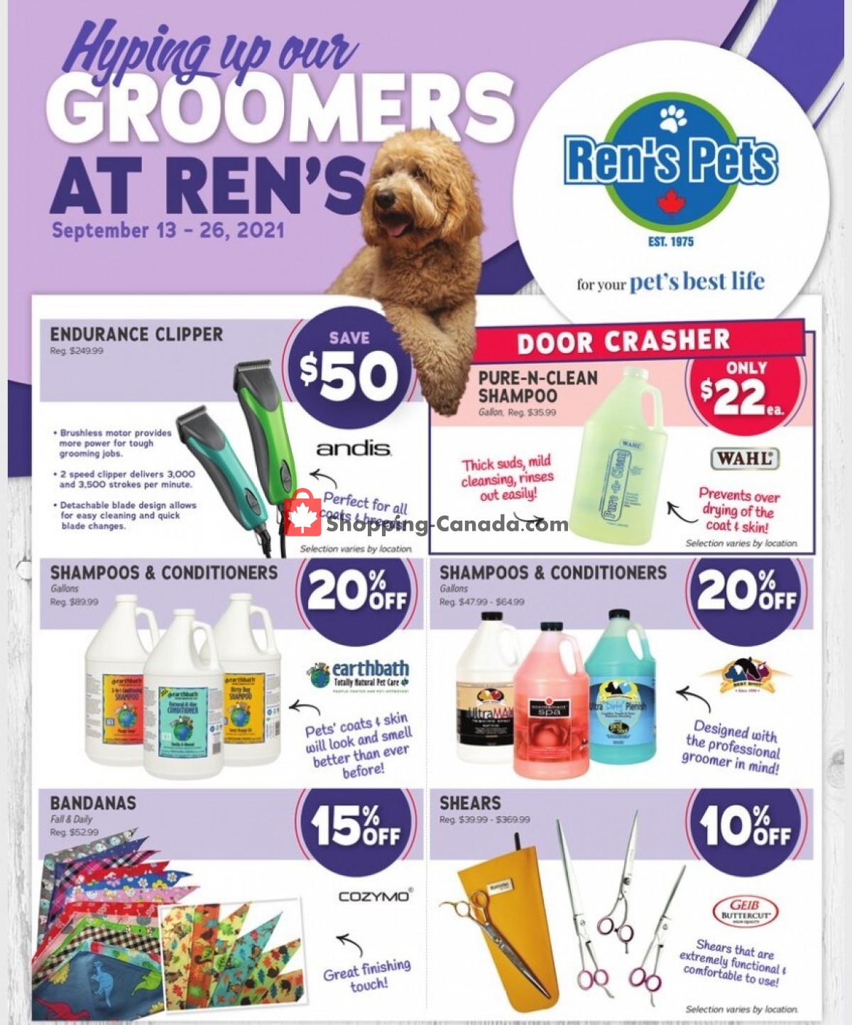 Ren's Pets Depot flyer from Monday September 13, 2021 to Sunday September 26, 2021 - page 1