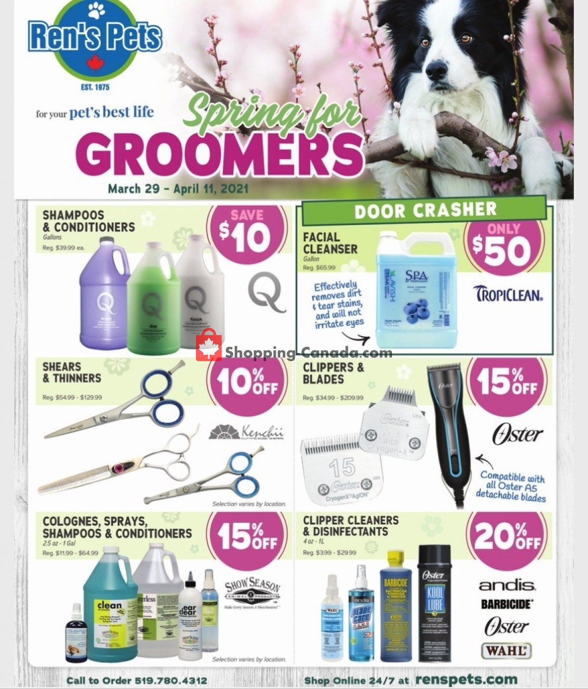 Ren's Pets Depot flyer from Monday March 29, 2021 to Sunday April 11, 2021 - page 1