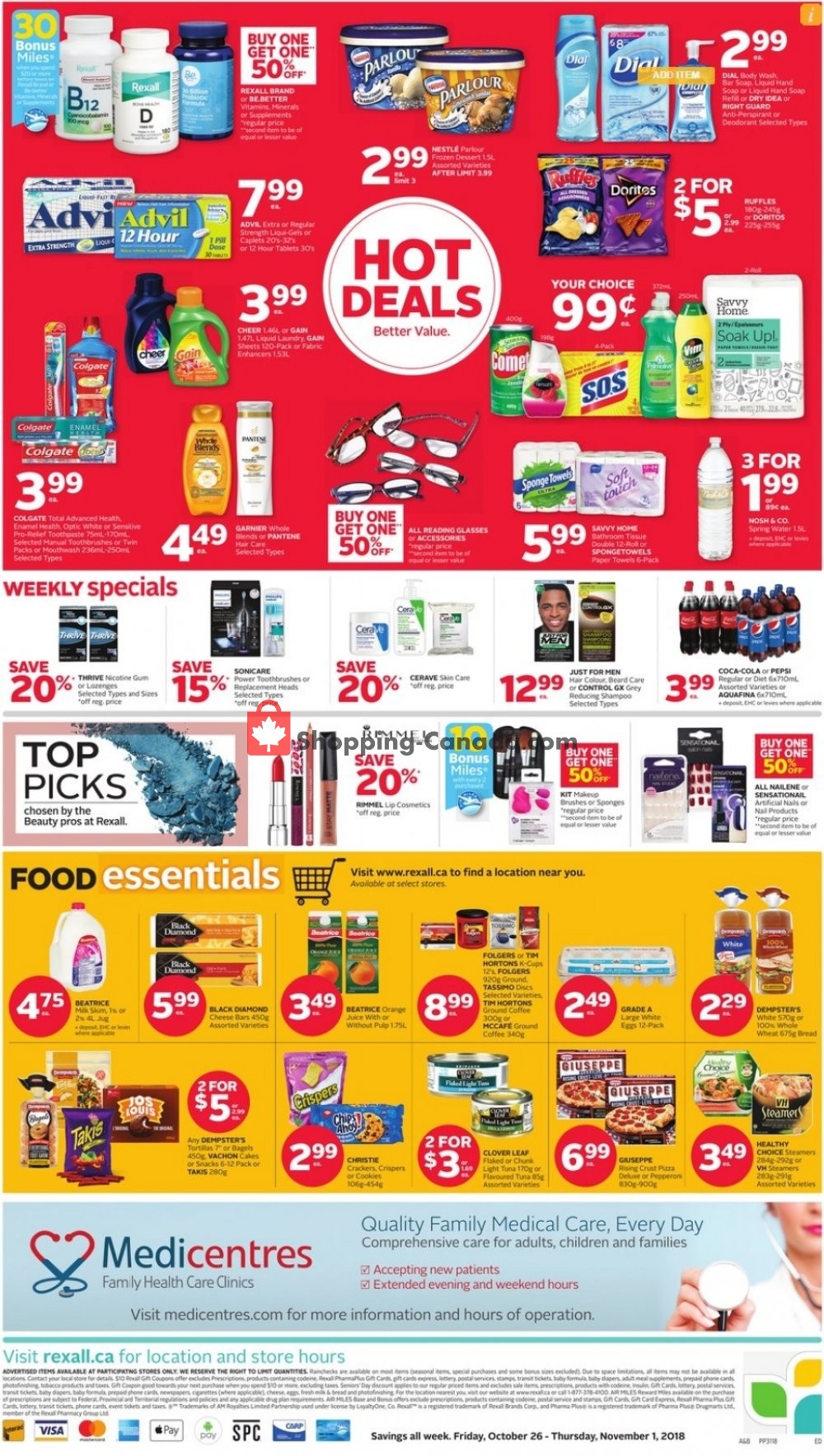 Rexall Drug Store flyer from Friday October 26, 2018 to Thursday November 1, 2018 - page 3