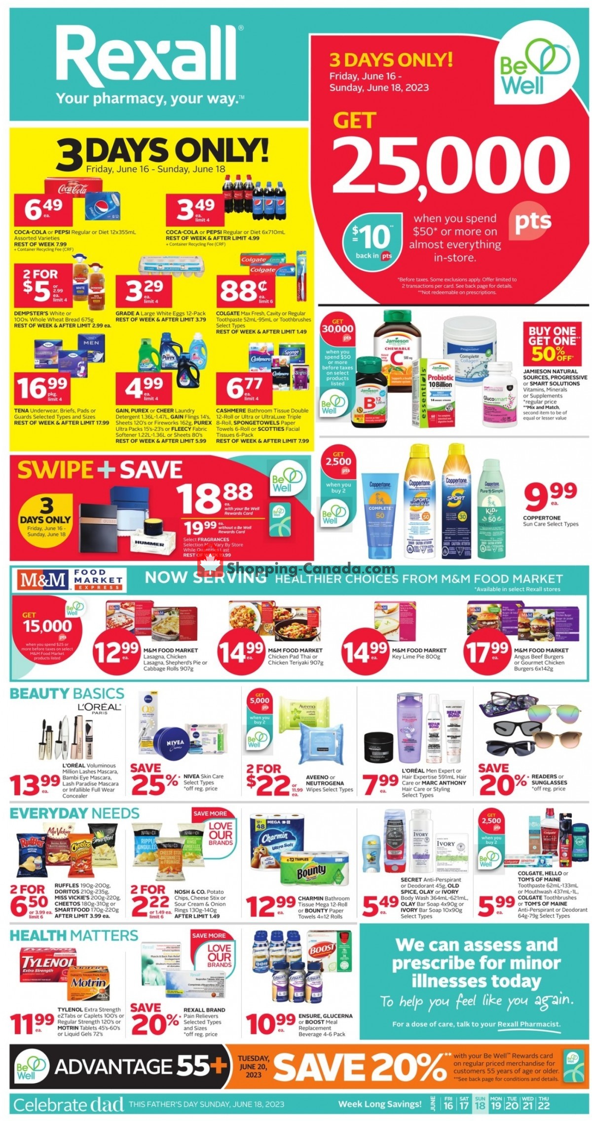 Rexall Drug Store flyer from Friday June 16, 2023 to Thursday June 22, 2023 - page 1