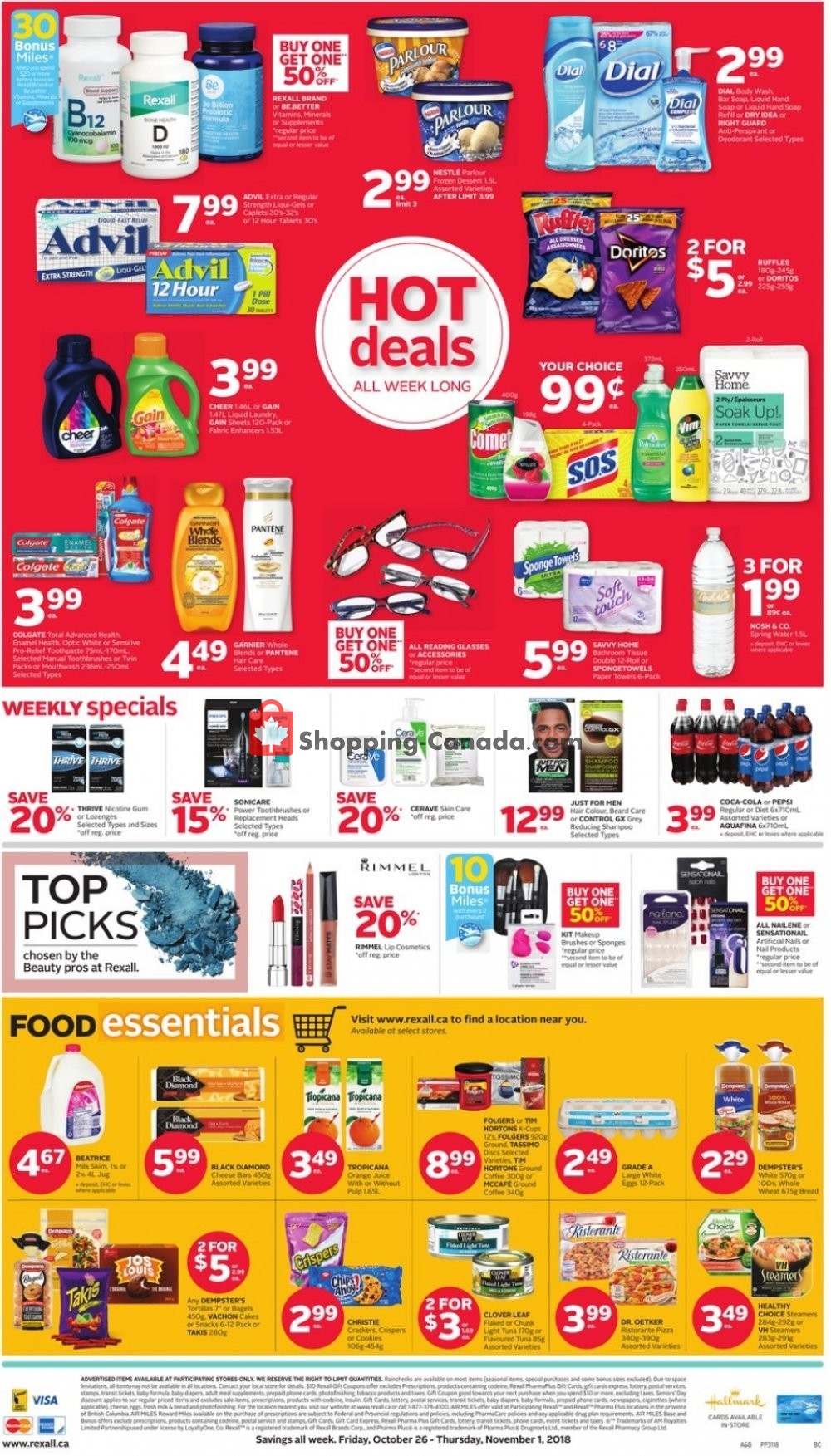 Rexall Drug Store flyer from Friday October 26, 2018 to Thursday November 1, 2018 - page 3