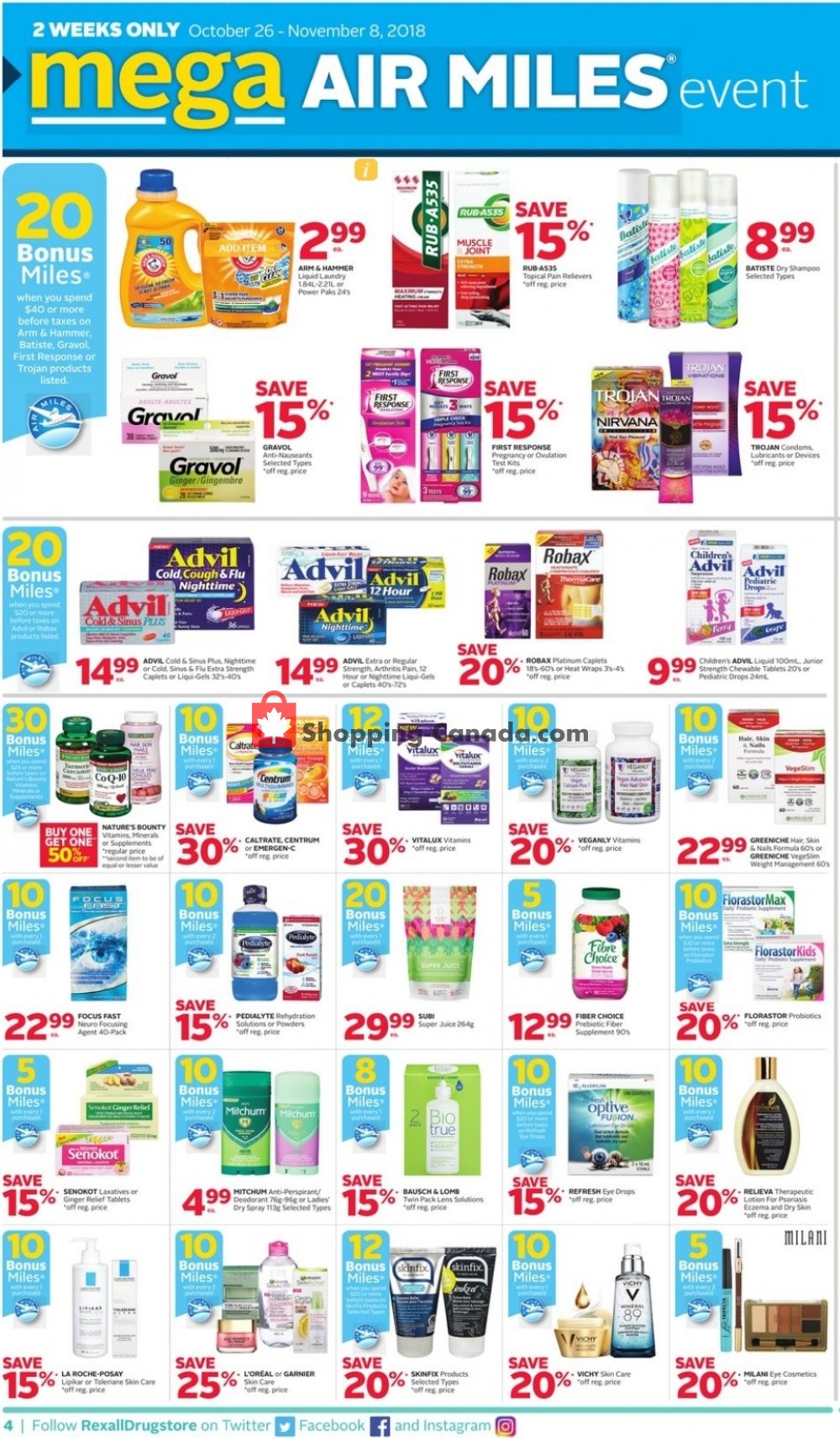 Rexall Drug Store flyer from Friday October 26, 2018 to Thursday November 1, 2018 - page 7