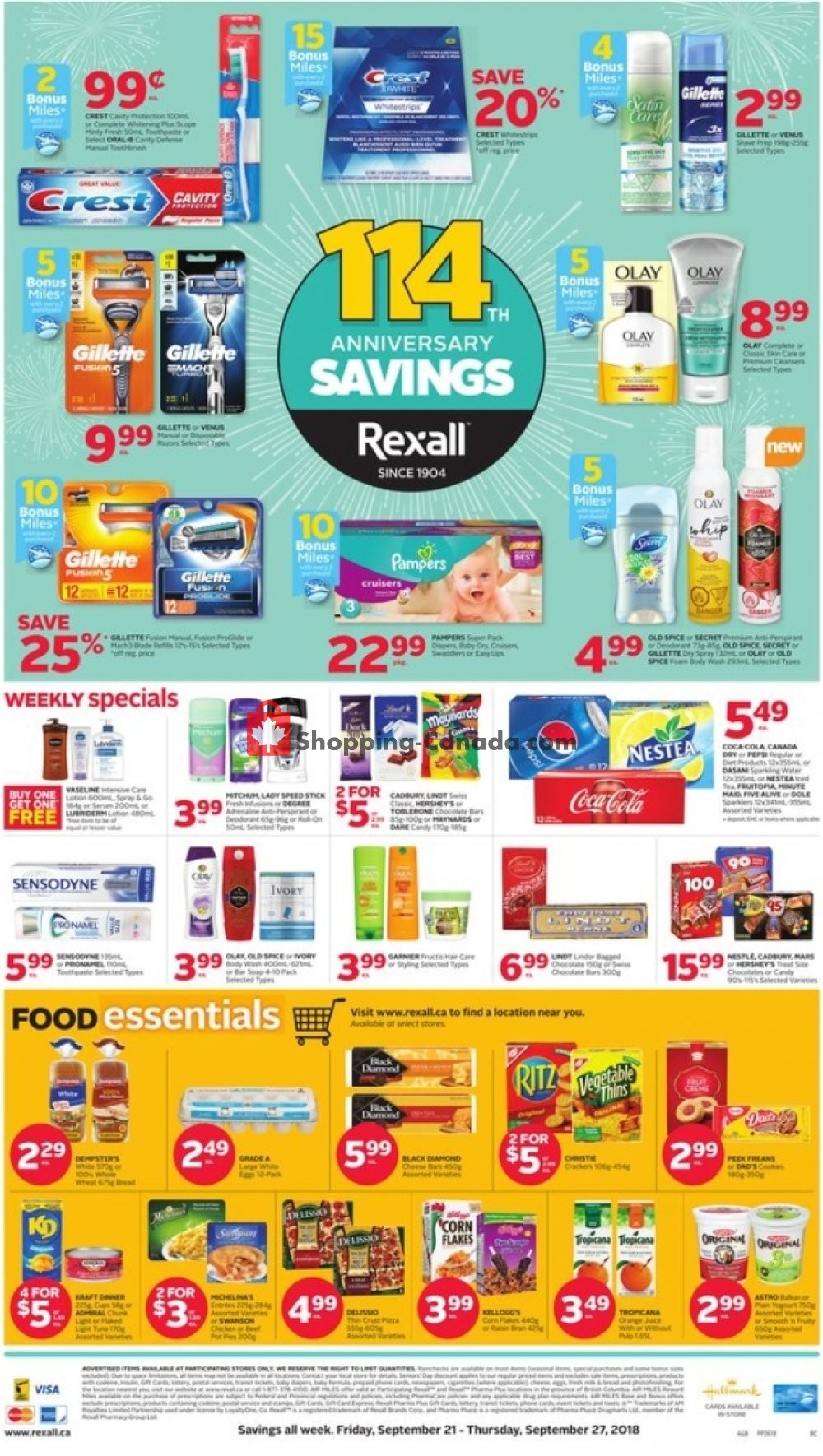 Rexall Drug Store flyer from Friday September 21, 2018 to Thursday September 27, 2018 - page 2