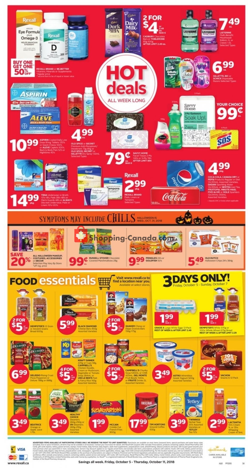 Rexall Drug Store flyer from Friday October 5, 2018 to Thursday October 11, 2018 - page 3