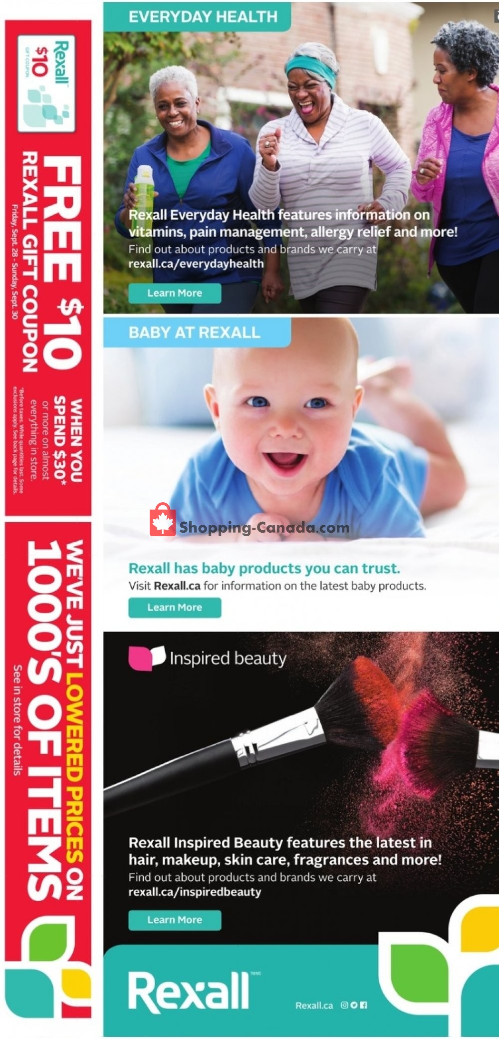 Rexall Drug Store flyer from Friday September 28, 2018 to Thursday October 4, 2018 - page 13