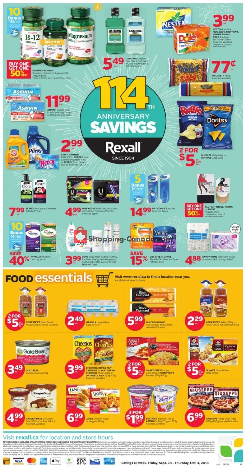 Rexall Drug Store flyer from Friday September 28, 2018 to Thursday October 4, 2018 - page 3