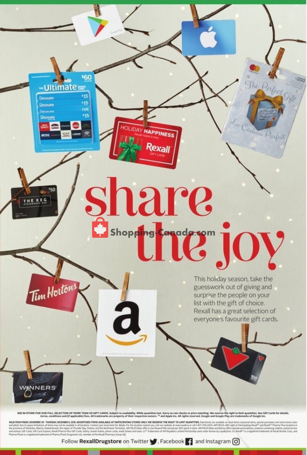 Rexall Drug Store flyer from Friday November 30, 2018 to Thursday December 6, 2018 - page 11