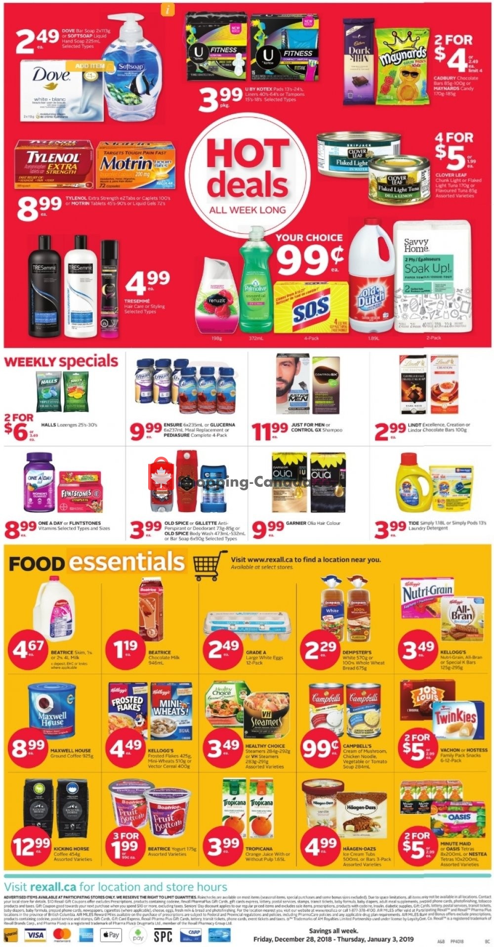 Rexall Drug Store flyer from Friday December 28, 2018 to Thursday January 3, 2019 - page 4