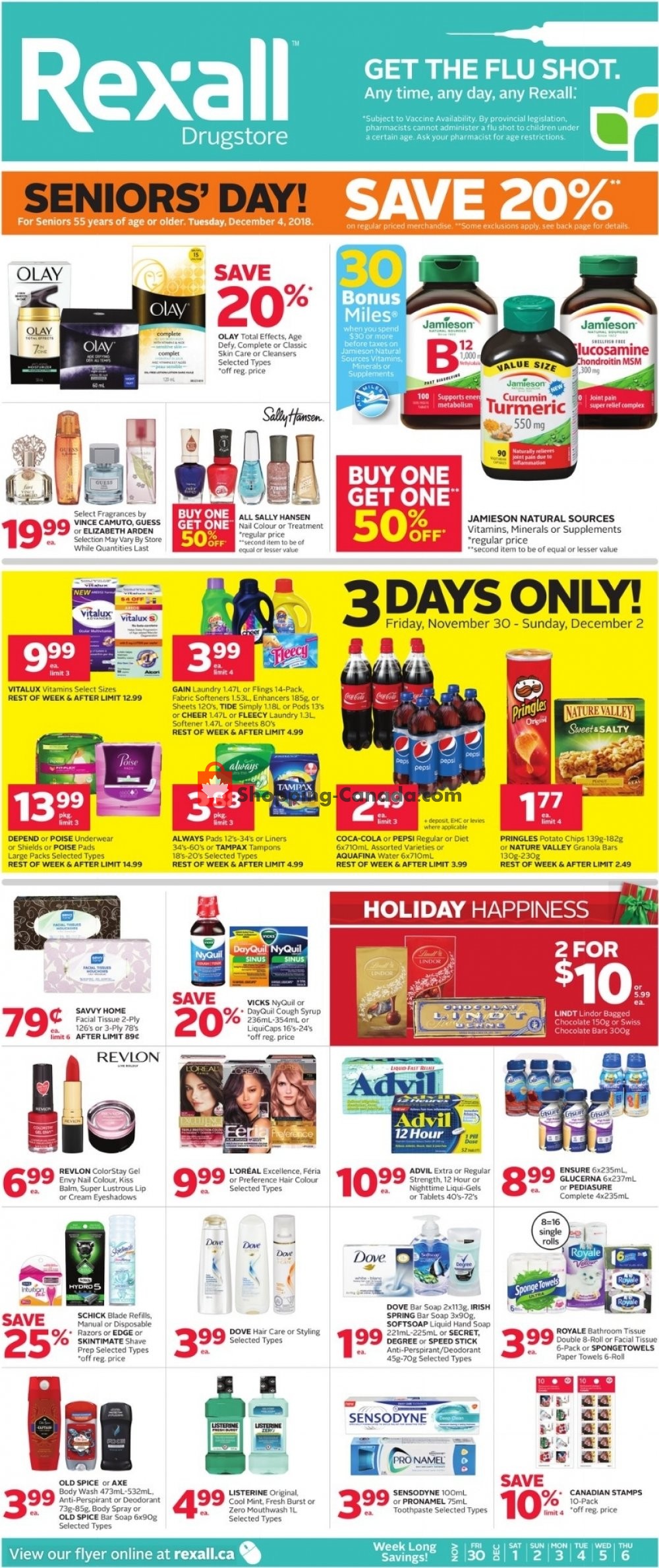 Rexall Drug Store flyer from Friday November 30, 2018 to Thursday December 6, 2018 - page 3