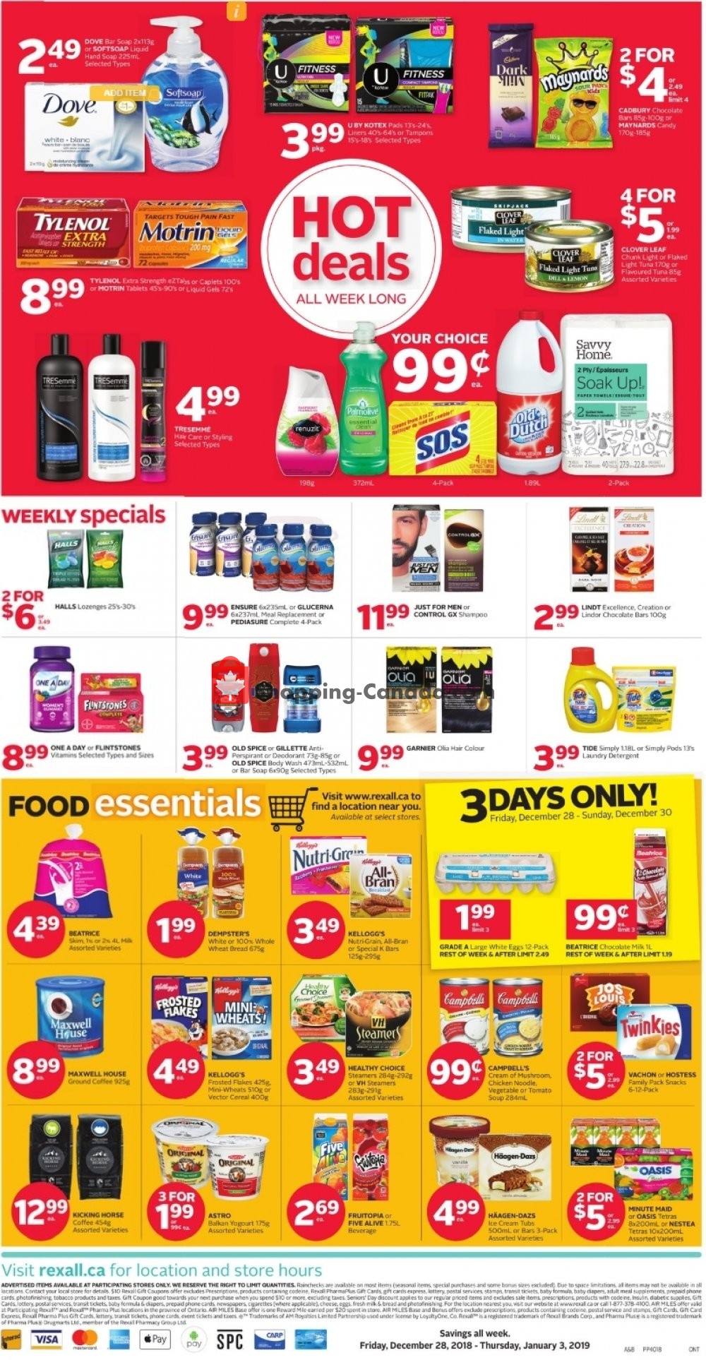 Rexall Drug Store flyer from Friday December 28, 2018 to Thursday January 3, 2019 - page 4