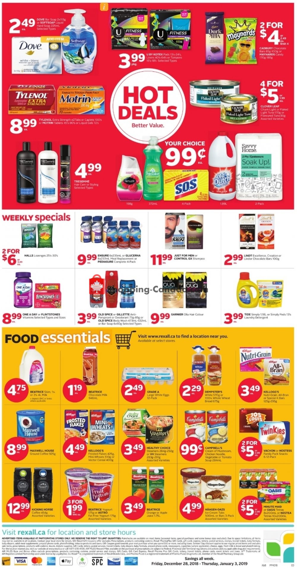 Rexall Drug Store flyer from Friday December 28, 2018 to Thursday January 3, 2019 - page 4