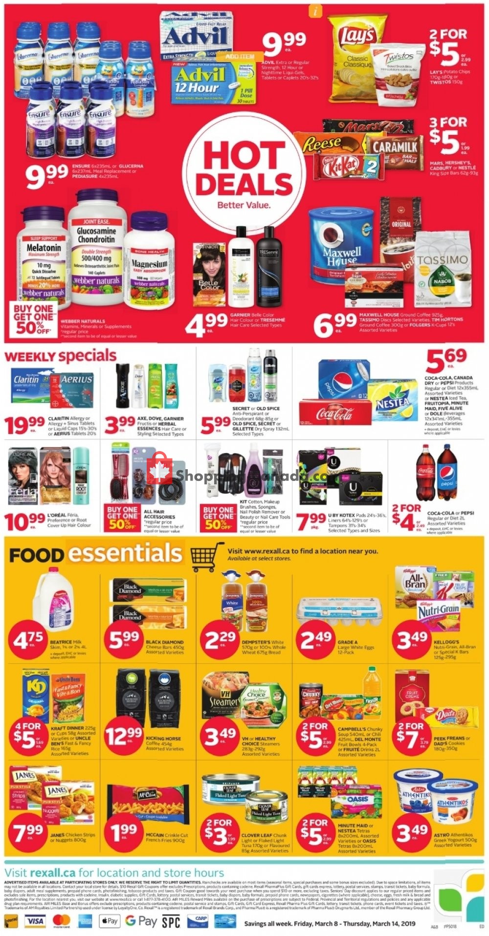 Rexall Drug Store flyer from Friday March 8, 2019 to Thursday March 14, 2019 - page 2